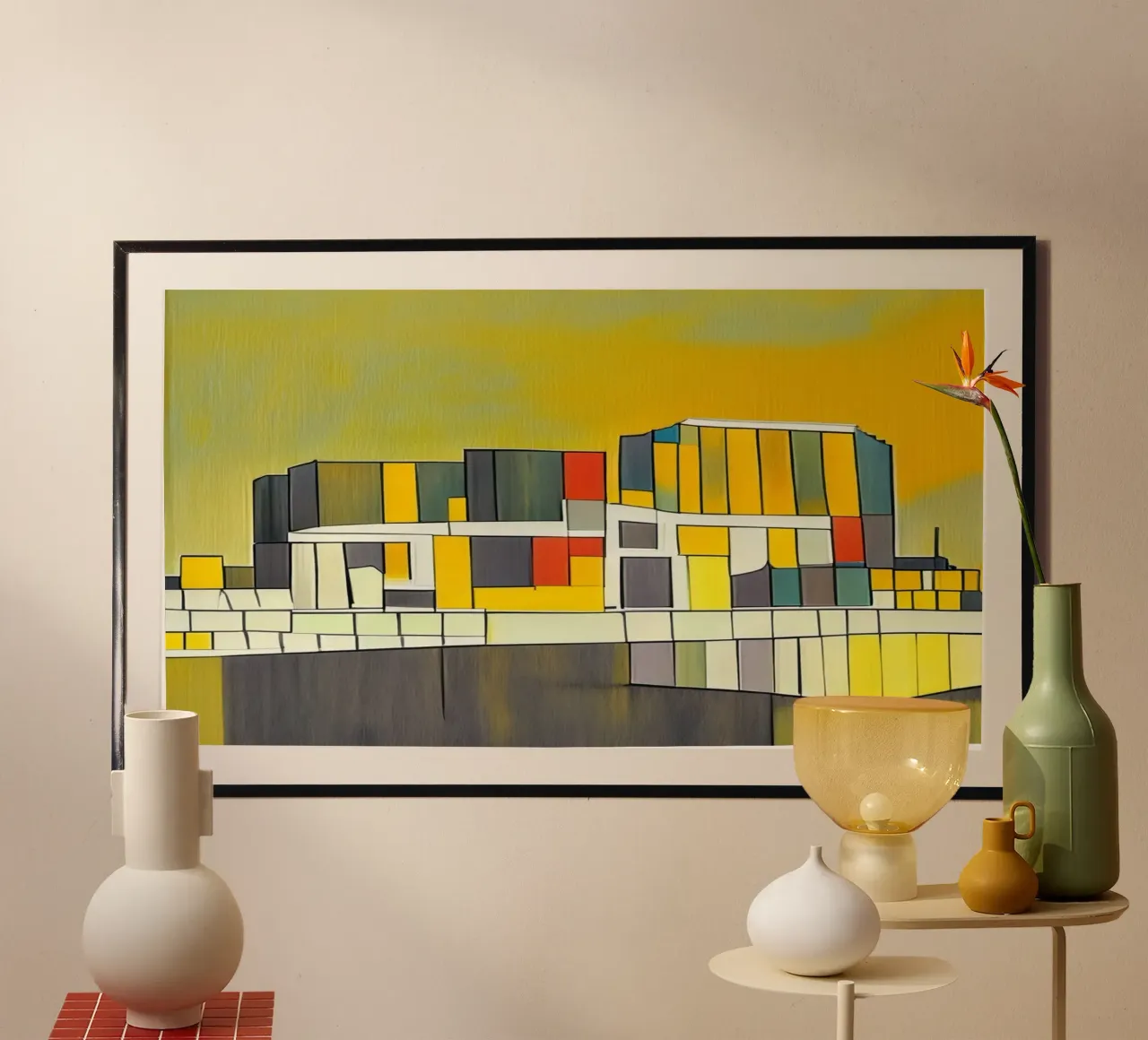 Vista di Krahnhäuser Colonia_1 poster da Abstract Art by LK