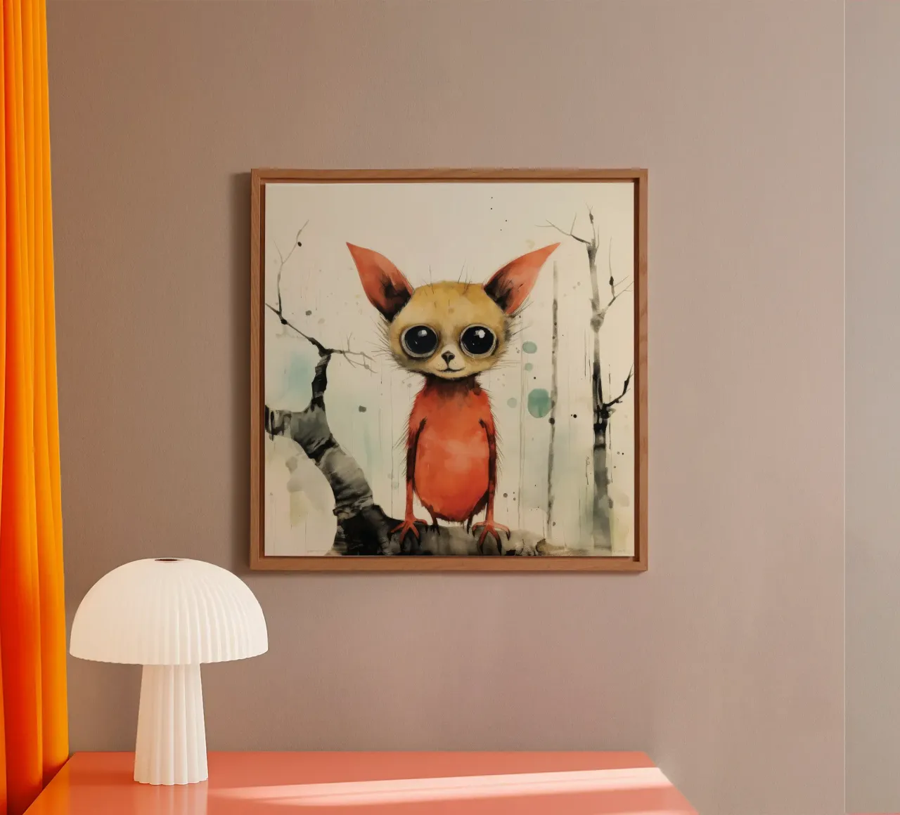 Cespuglietto minimale 1 alluminio dibond da Minimal Animal Art