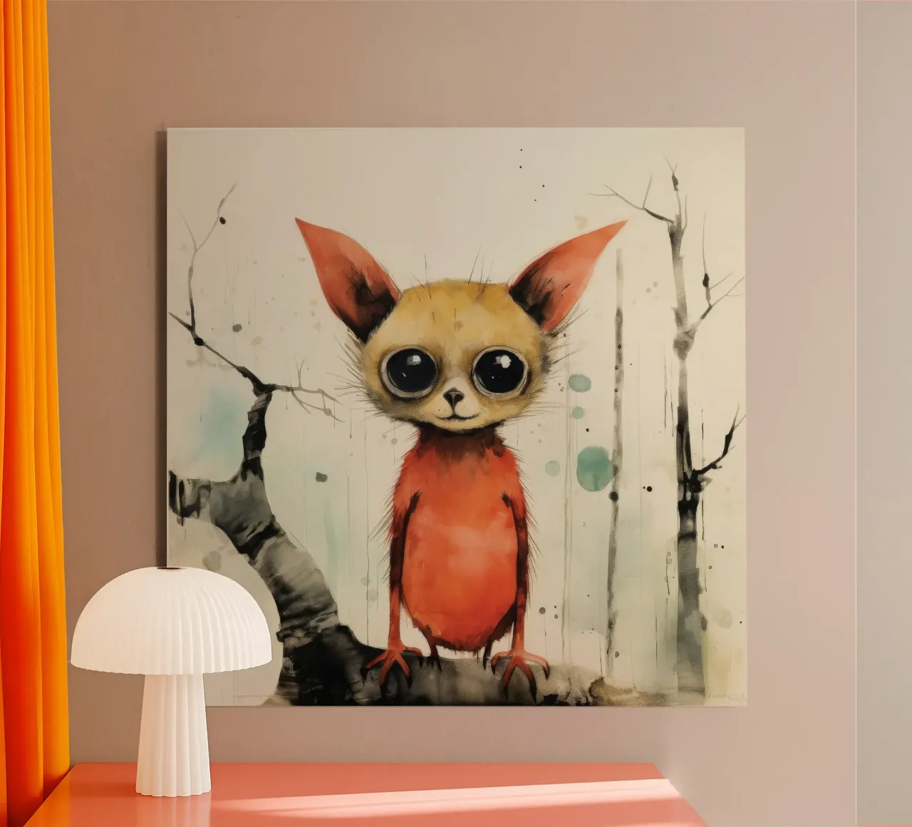 Cespuglietto minimale 1 alluminio dibond da Minimal Animal Art