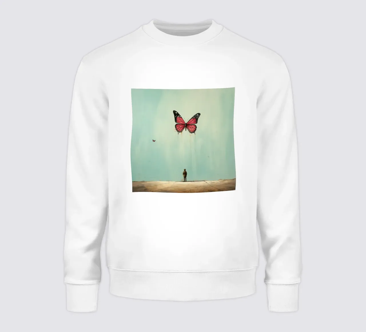Farfalla minimale 2 felpa da Minimal Animal Art