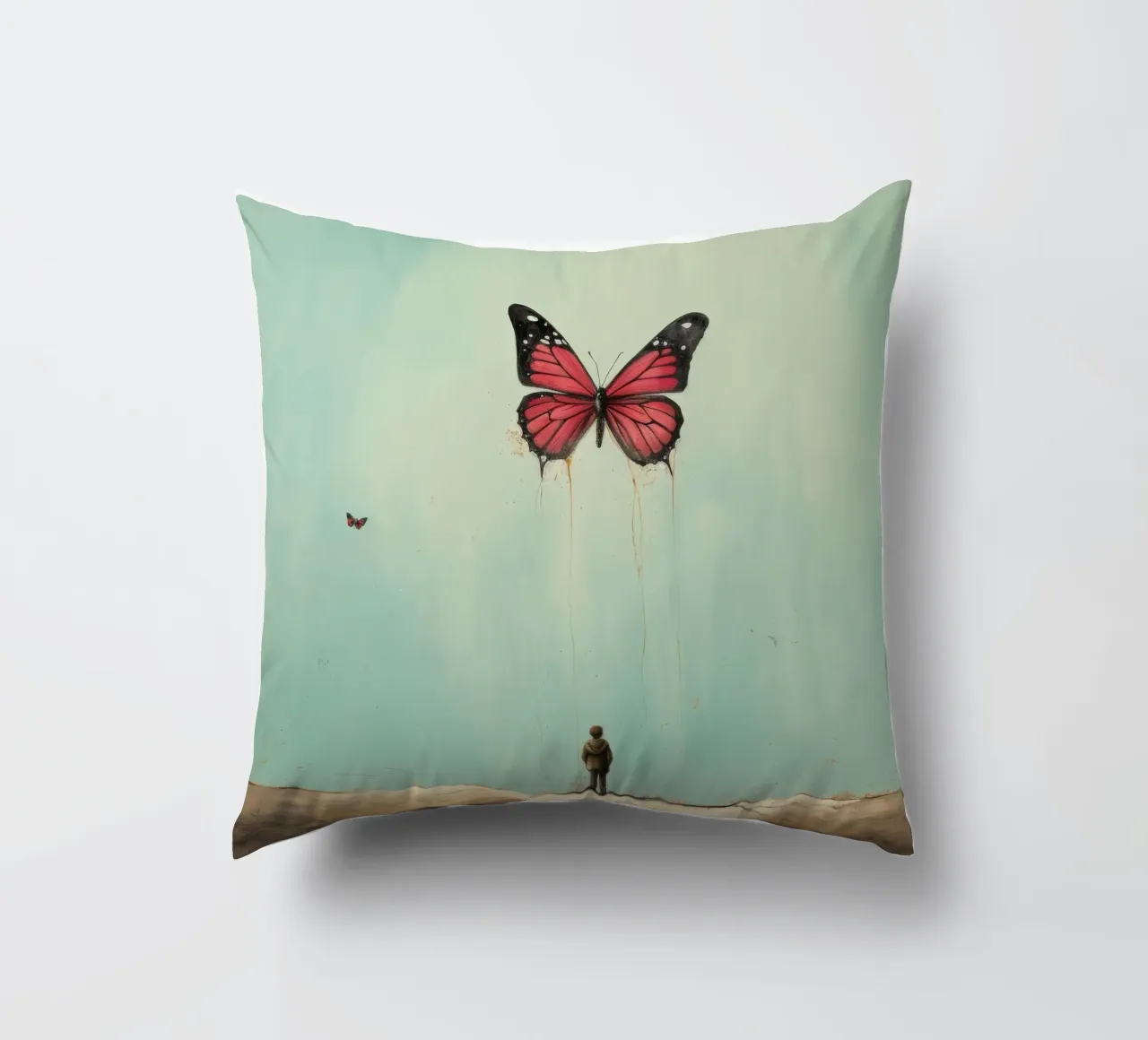 Farfalla minimale 2 cuscino da Minimal Animal Art