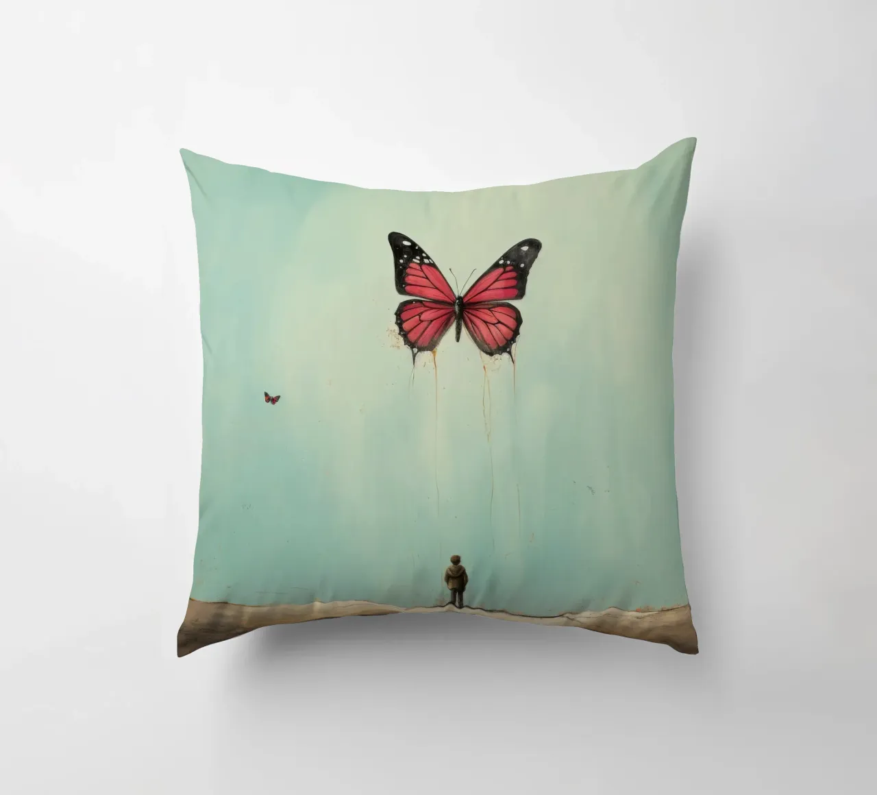 Farfalla minimale 2 cuscino da Minimal Animal Art