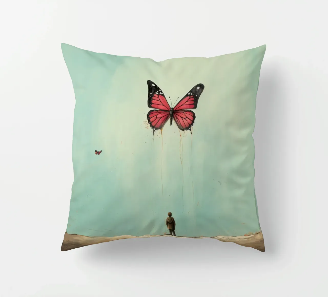 Farfalla minimale 2 cuscino da Minimal Animal Art