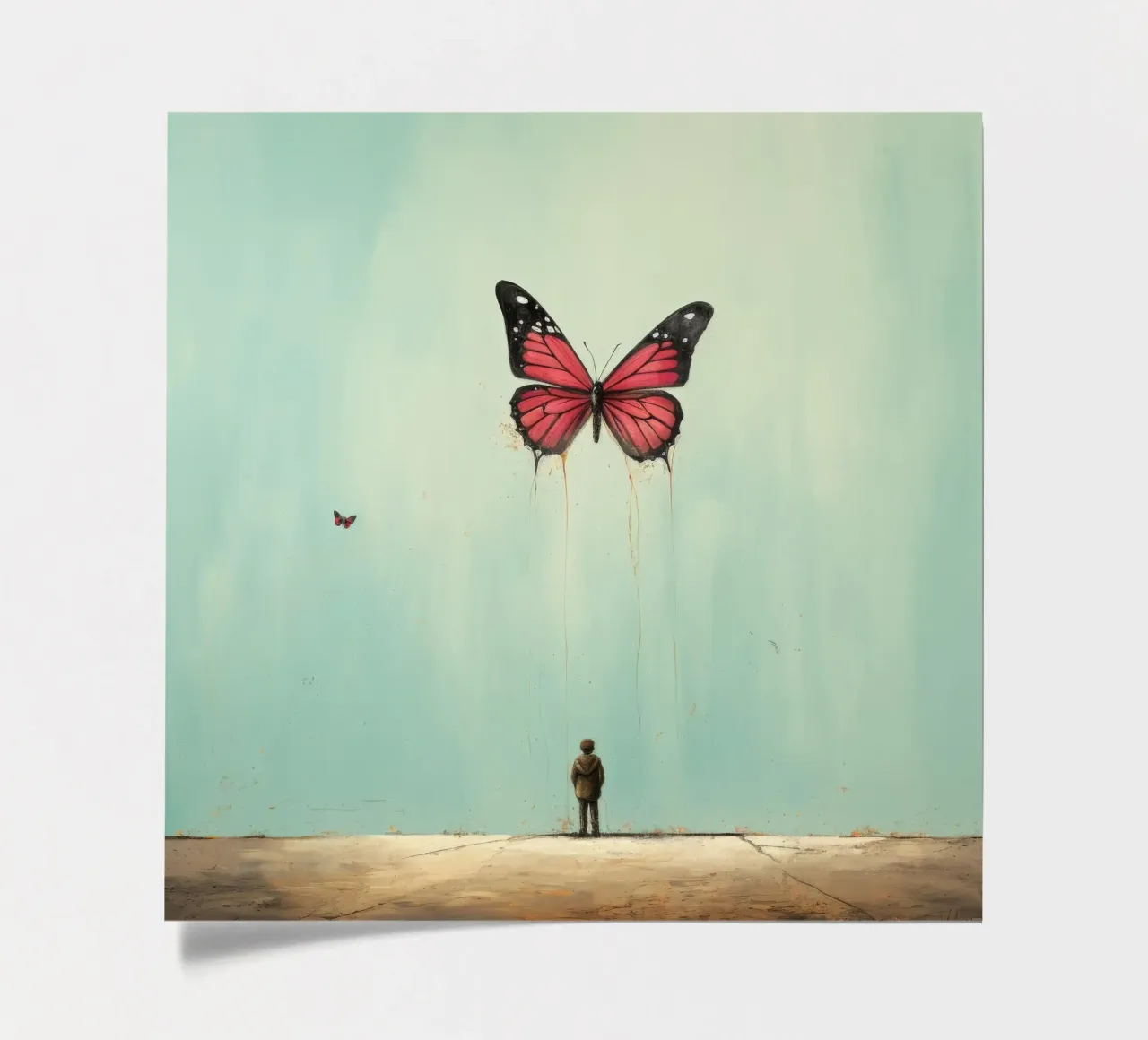 Minimal Butterfly 2 sticker sheet by Minimal Animal Art