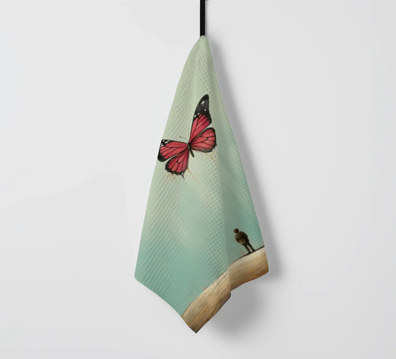 Farfalla minimale 2 canovaccio da cucina da Minimal Animal Art