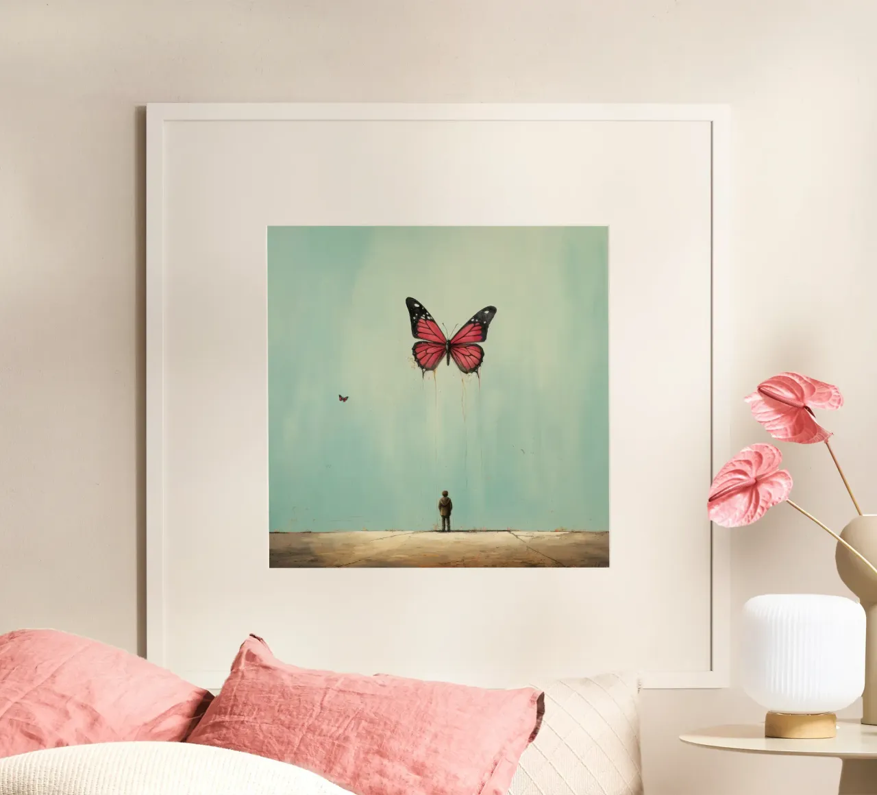 Farfalla minimale 2 poster da Minimal Animal Art