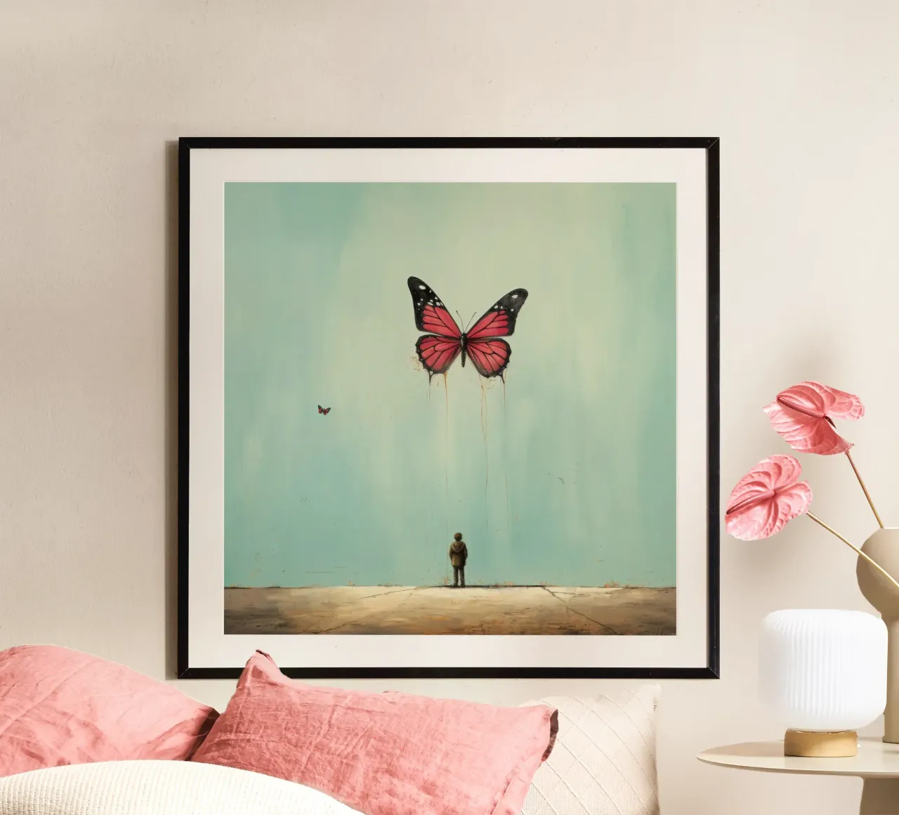 Farfalla minimale 2 poster da Minimal Animal Art