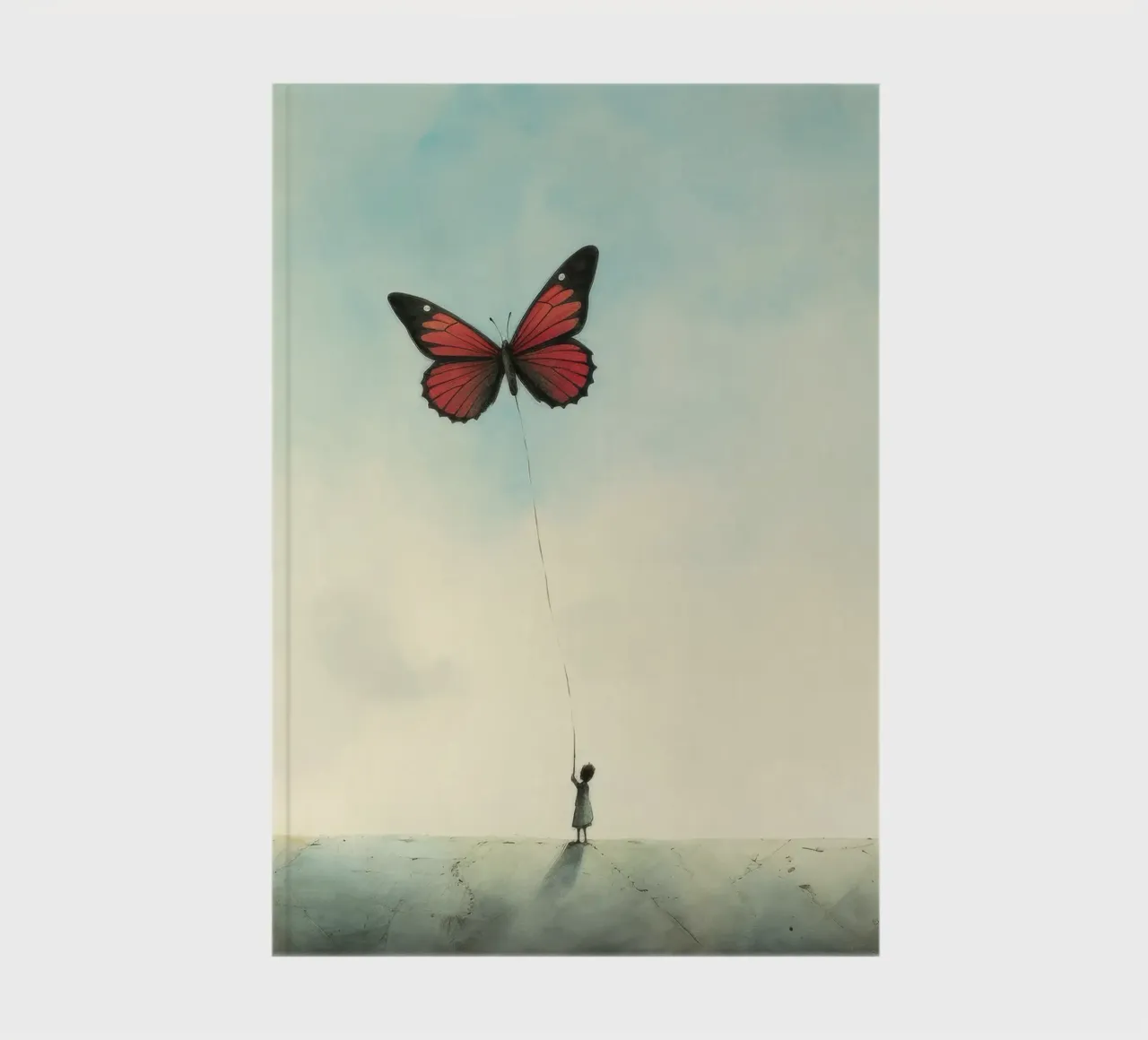 Minimal Butterfly 3 notebook by Minimal Animal Art