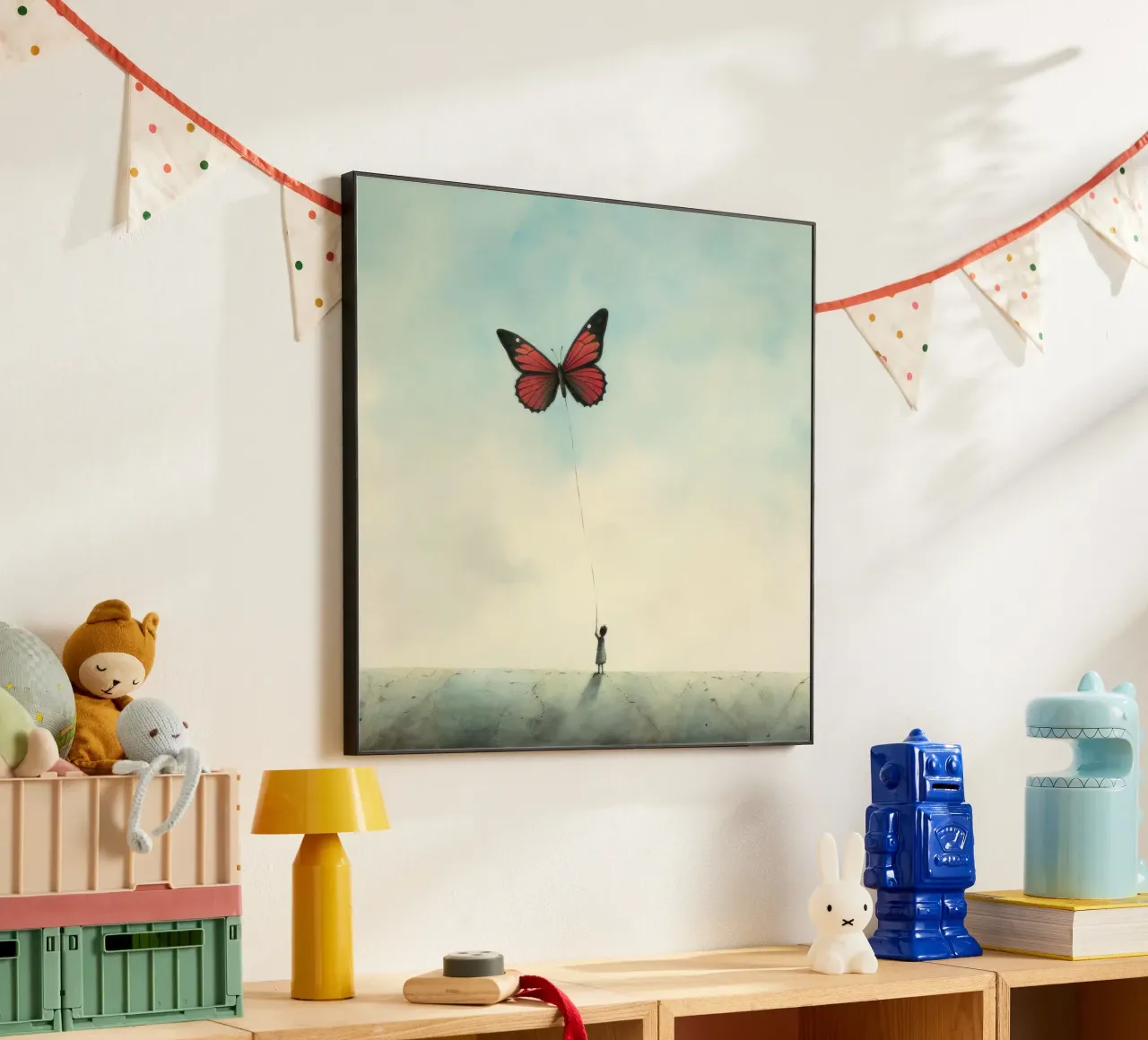 Minimal Butterfly 3 alu-dibond by Minimal Animal Art