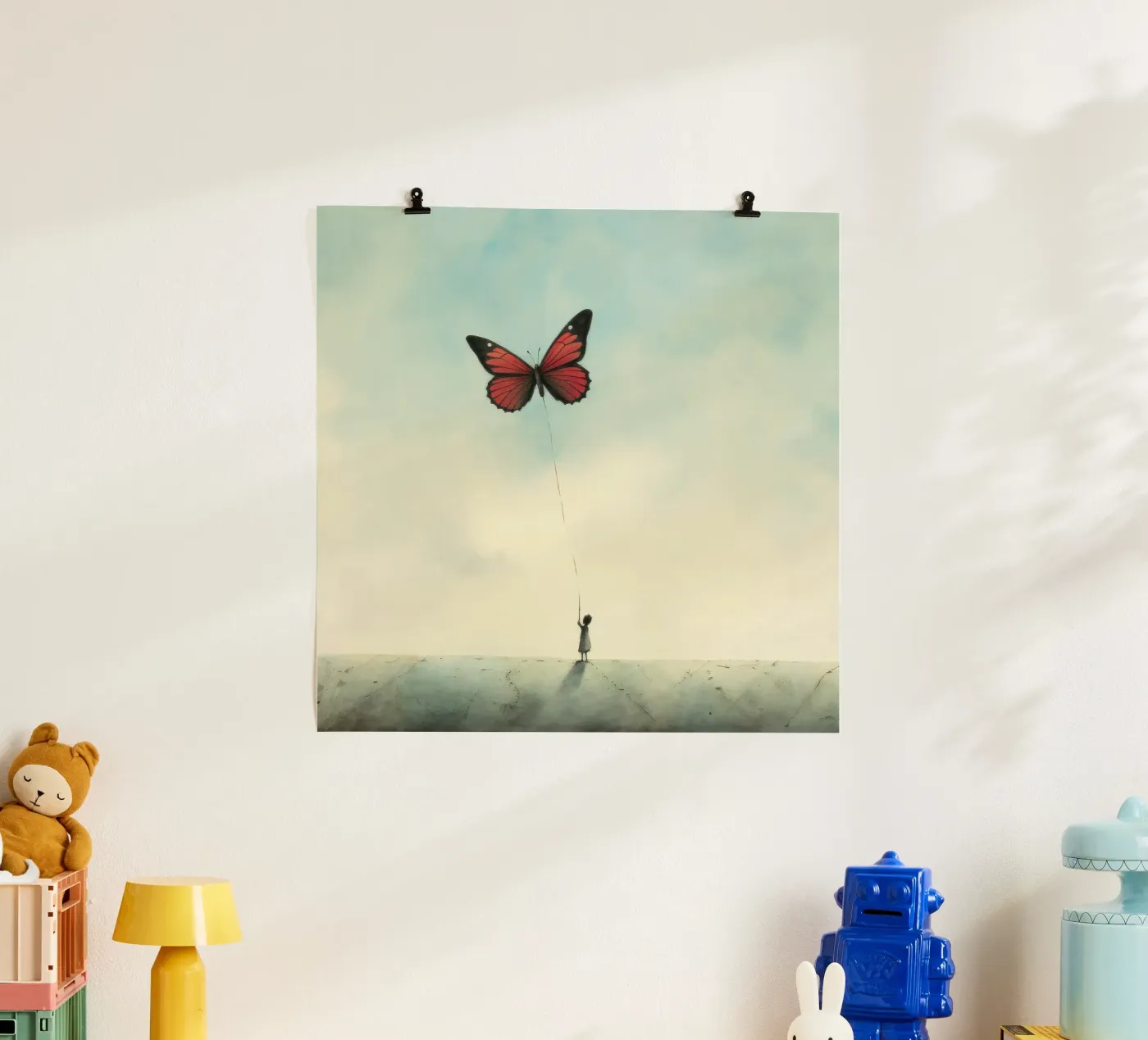 Minimal Butterfly Poster von Minimal Animal Art