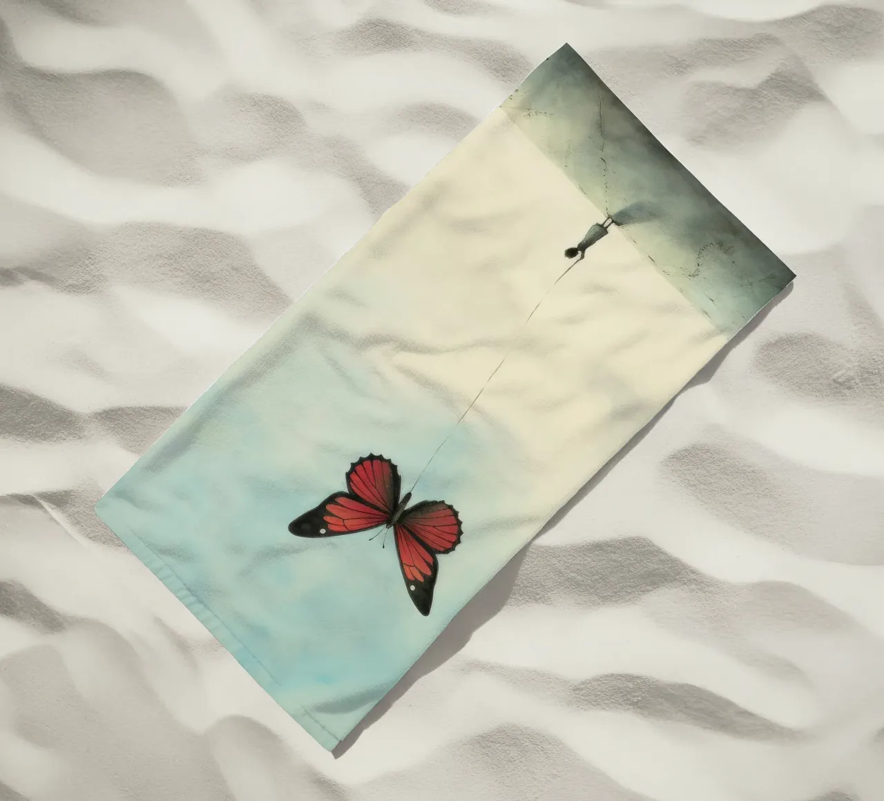 Farfalla minimale 3 telo mare da Minimal Animal Art