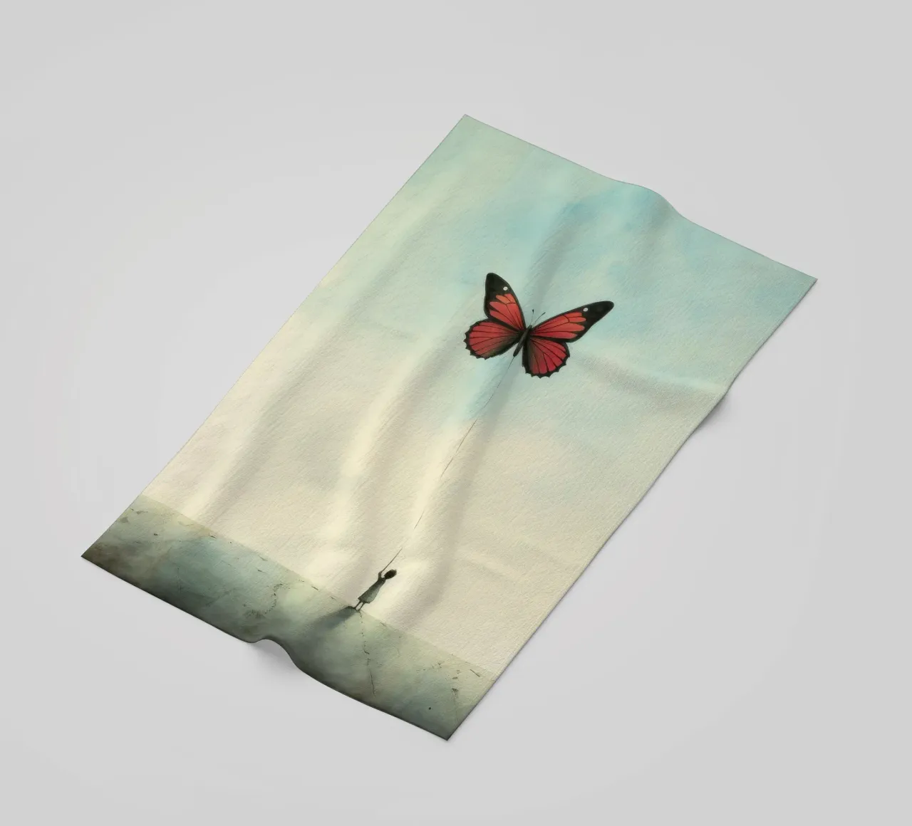 Farfalla minimale telo mare da Minimal Animal Art