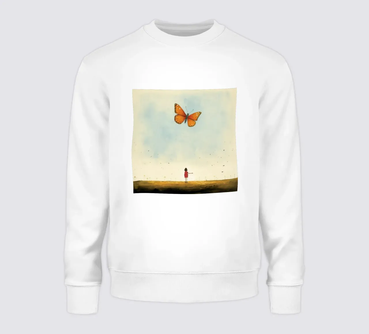 Farfalla minimale 4 felpa da Minimal Animal Art