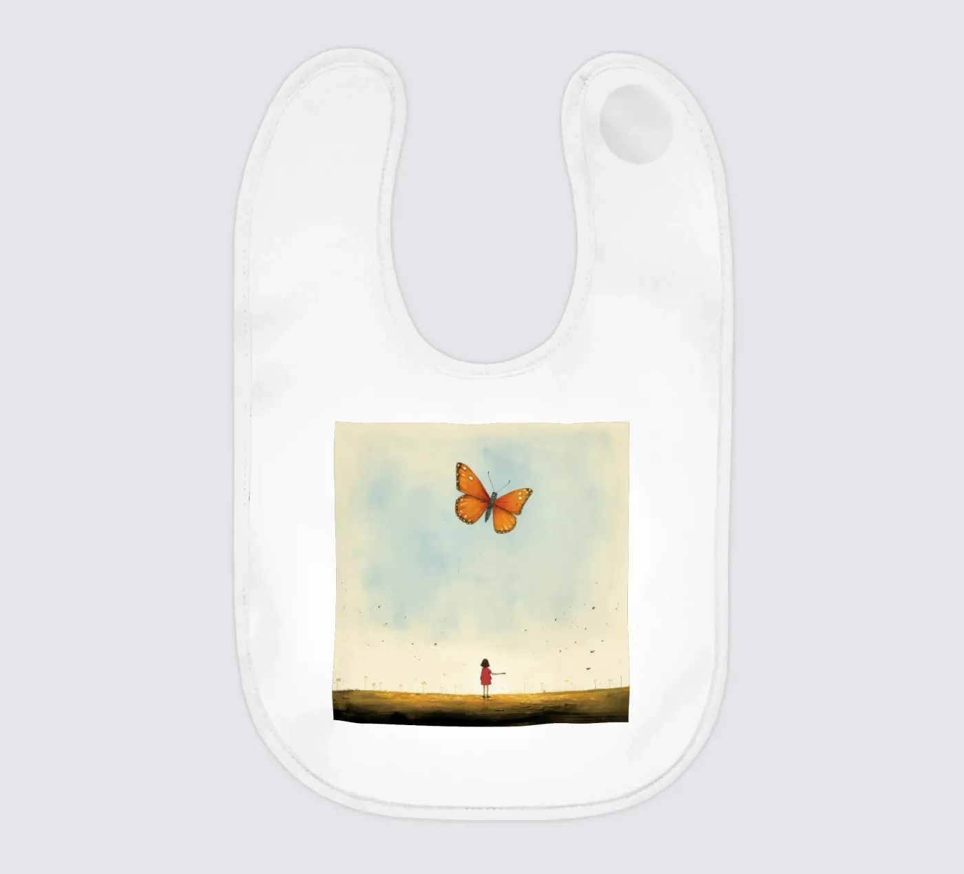 Farfalla minimale bavaglino da Minimal Animal Art