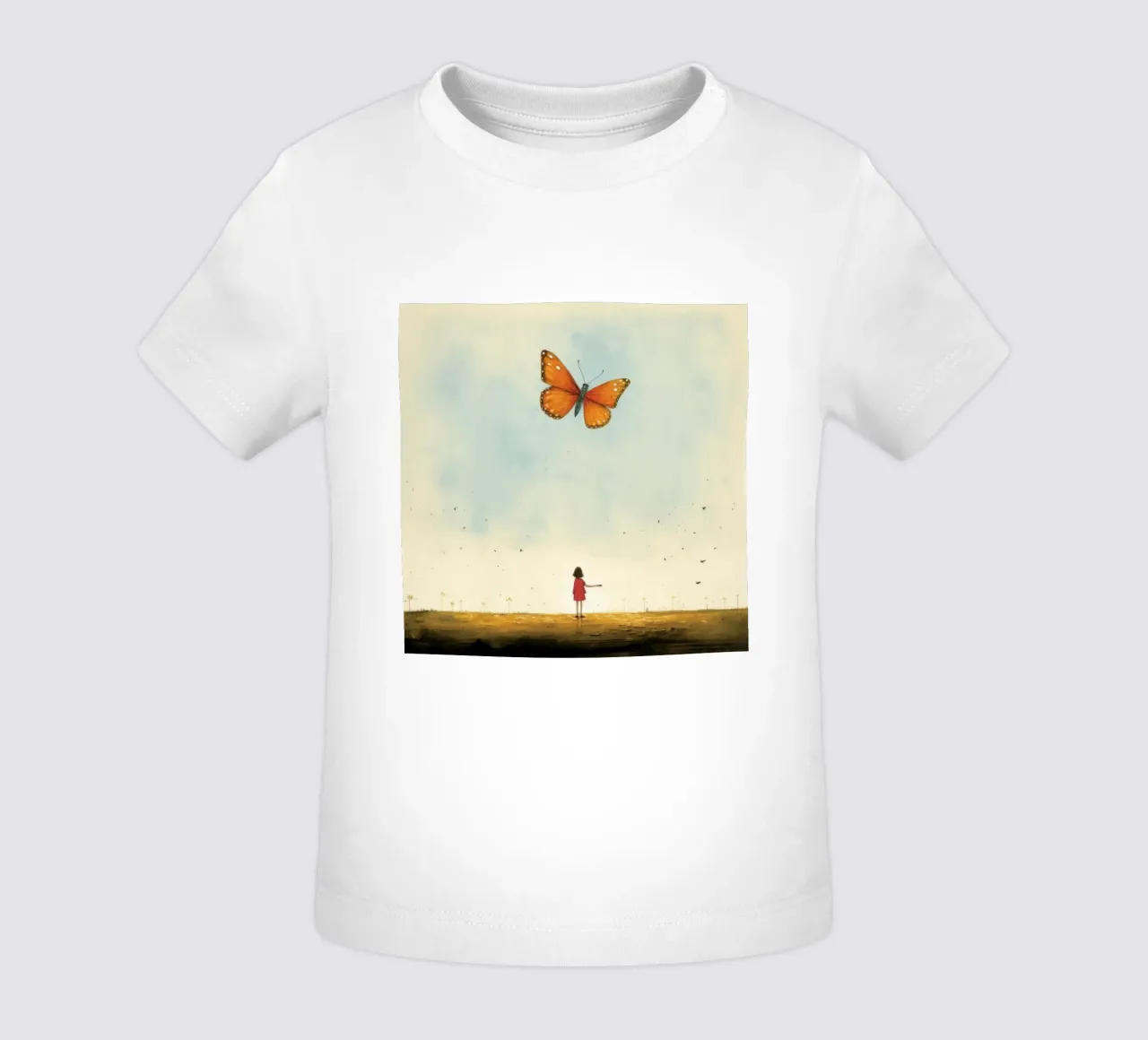 Farfalla minimale 4 maglietta neonato da Minimal Animal Art