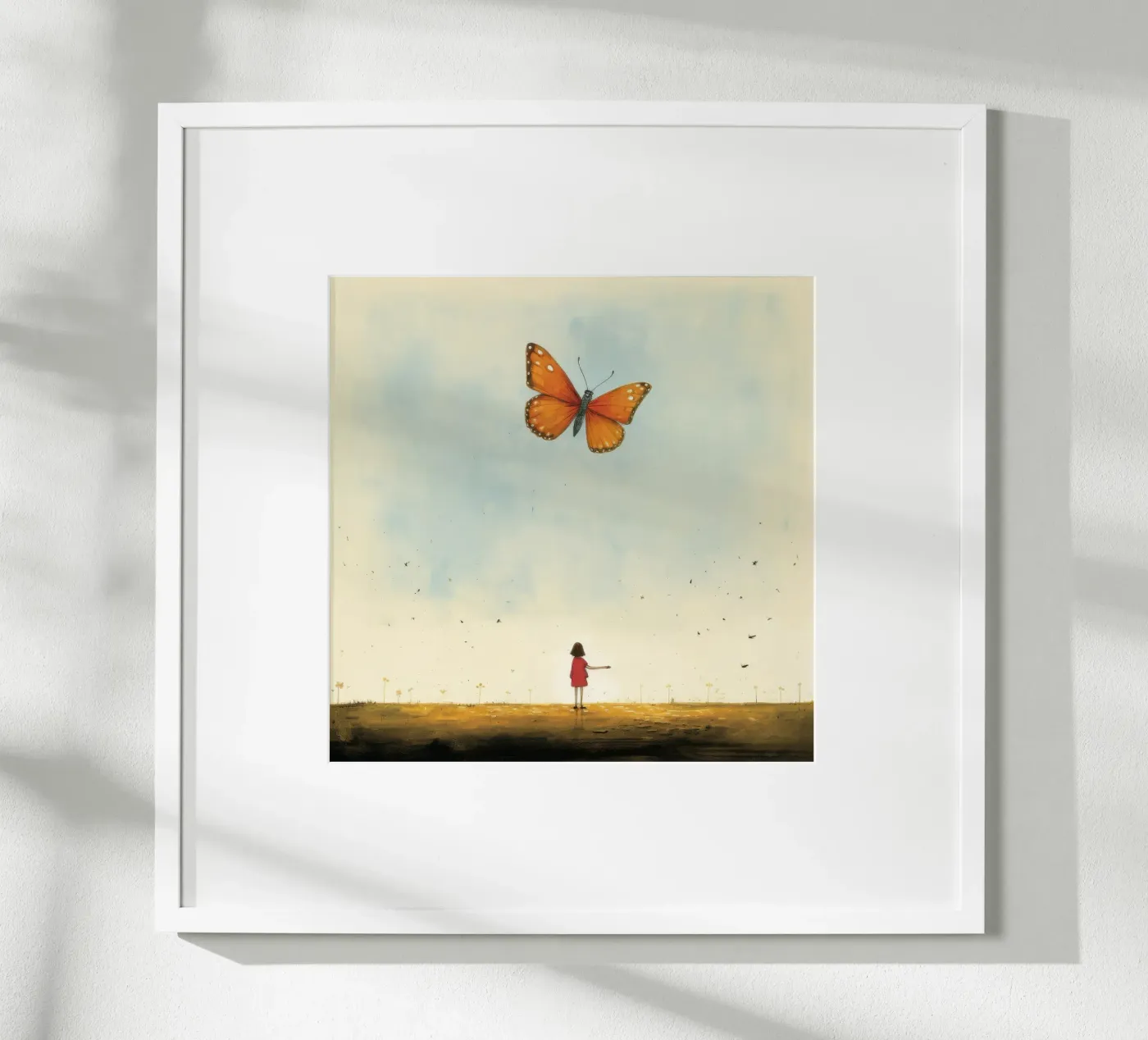 Farfalla minimale poster da Minimal Animal Art