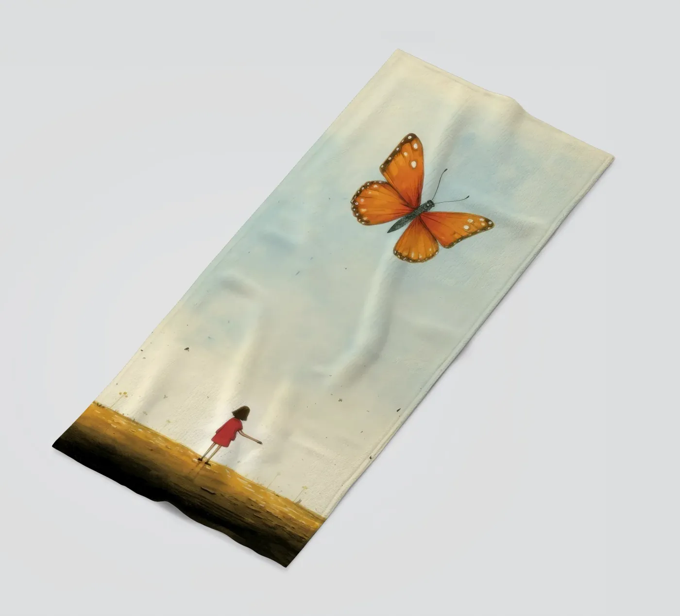 Farfalla minimale telo mare da Minimal Animal Art