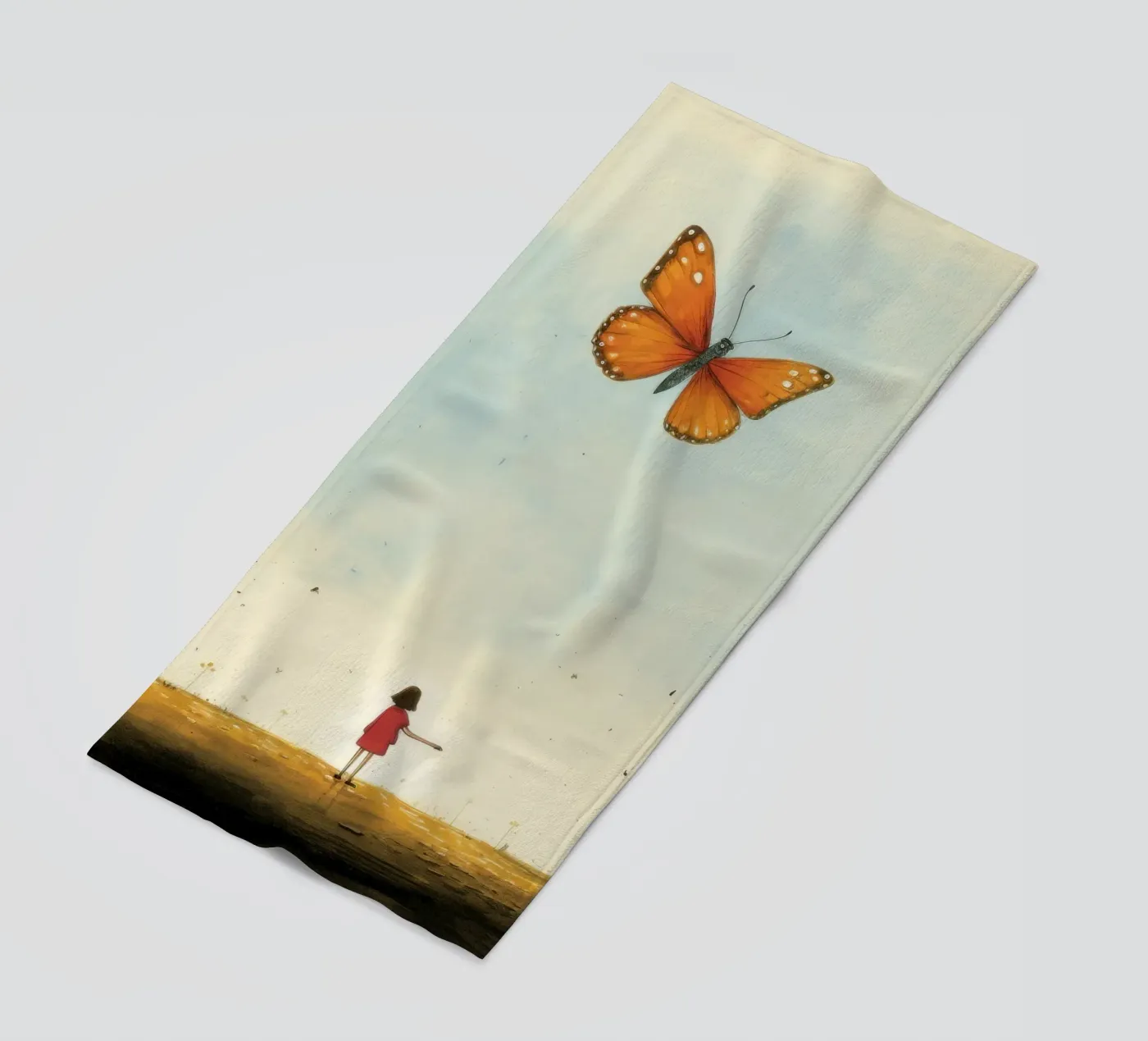 Farfalla minimale telo mare da Minimal Animal Art