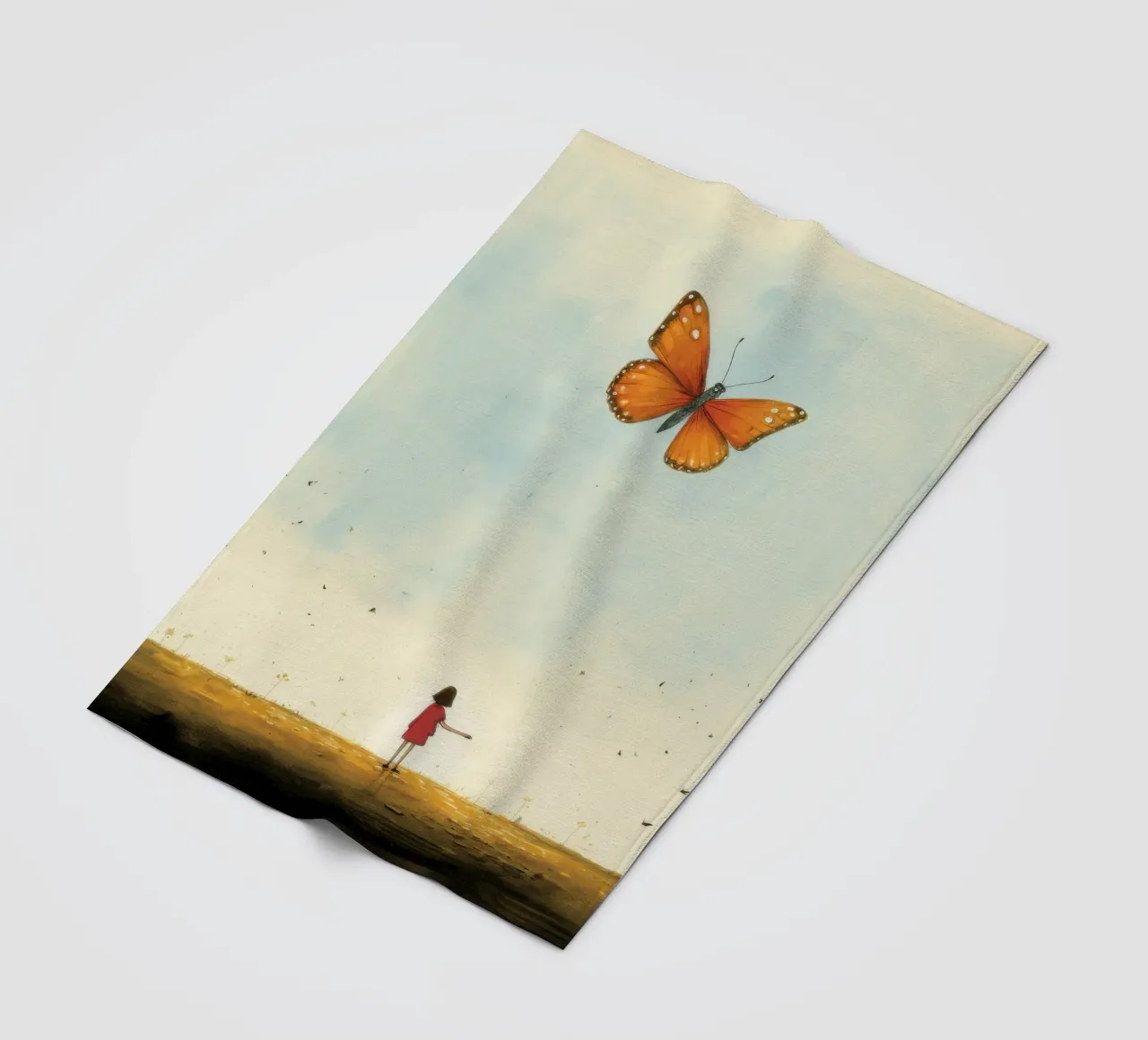 Farfalla minimale 4 coperta in pile da Minimal Animal Art