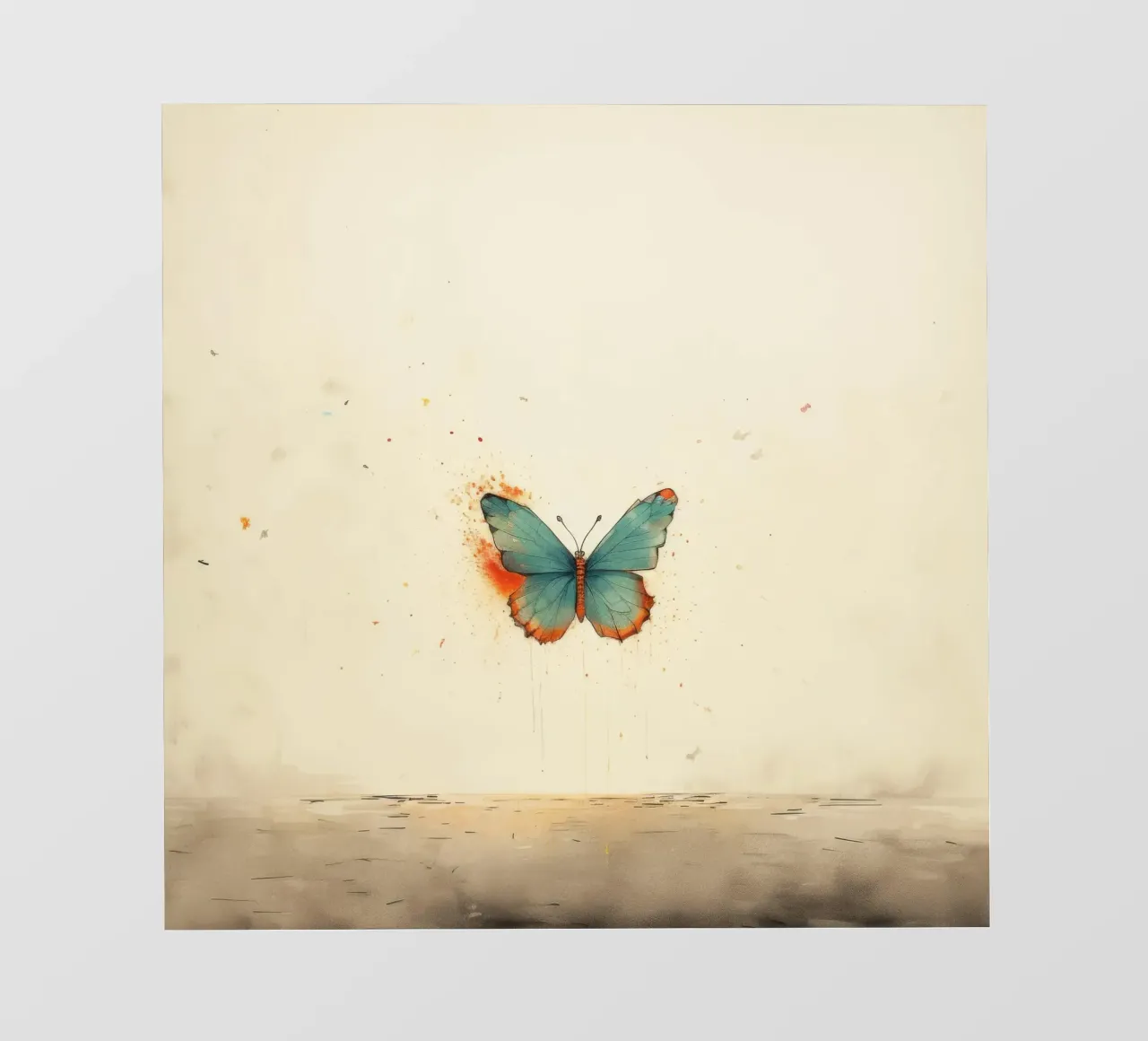 Farfalla minima 1 pellicola backlit da Minimal Animal Art