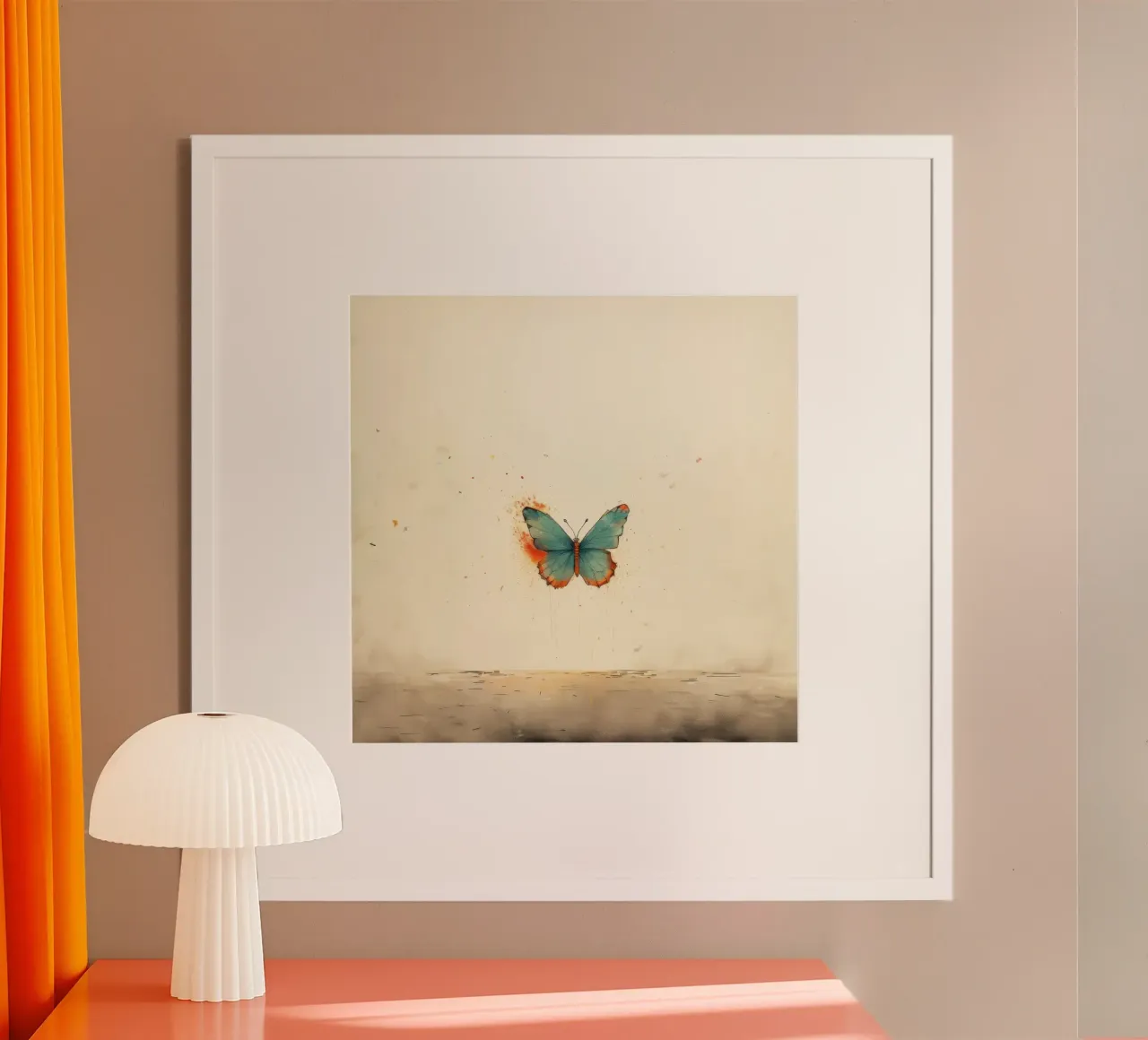 Farfalla minima 1 poster da Minimal Animal Art