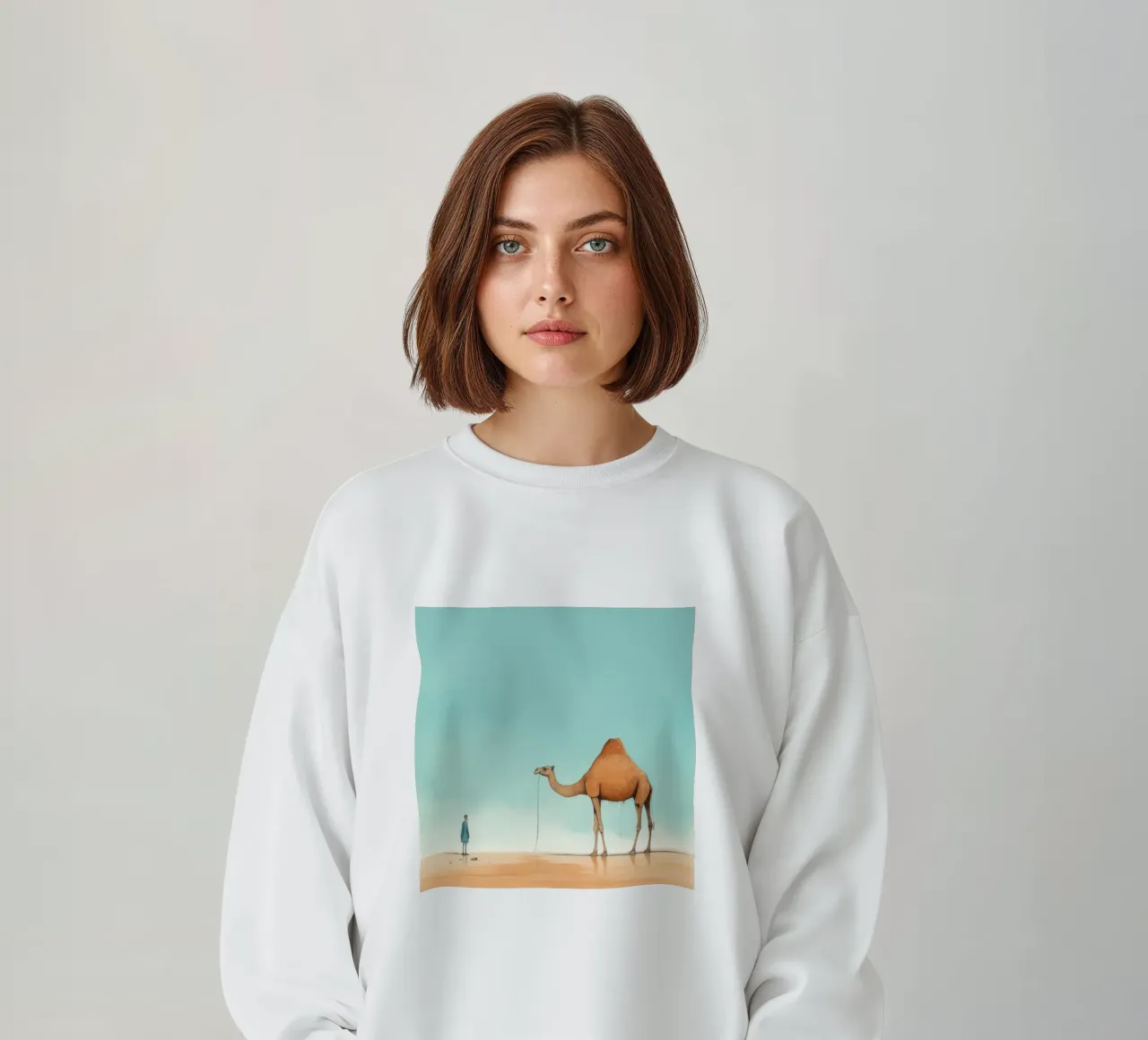 Minimal Camel 2 sweatshirt by Minimal Animal Art