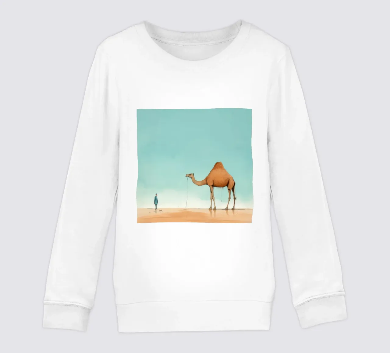 Minimal Camel 2 felpa bambino da Minimal Animal Art