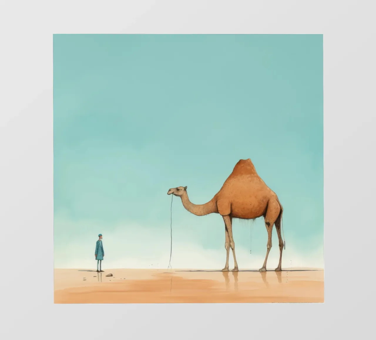 Minimal Camel 2 pellicola backlit da Minimal Animal Art