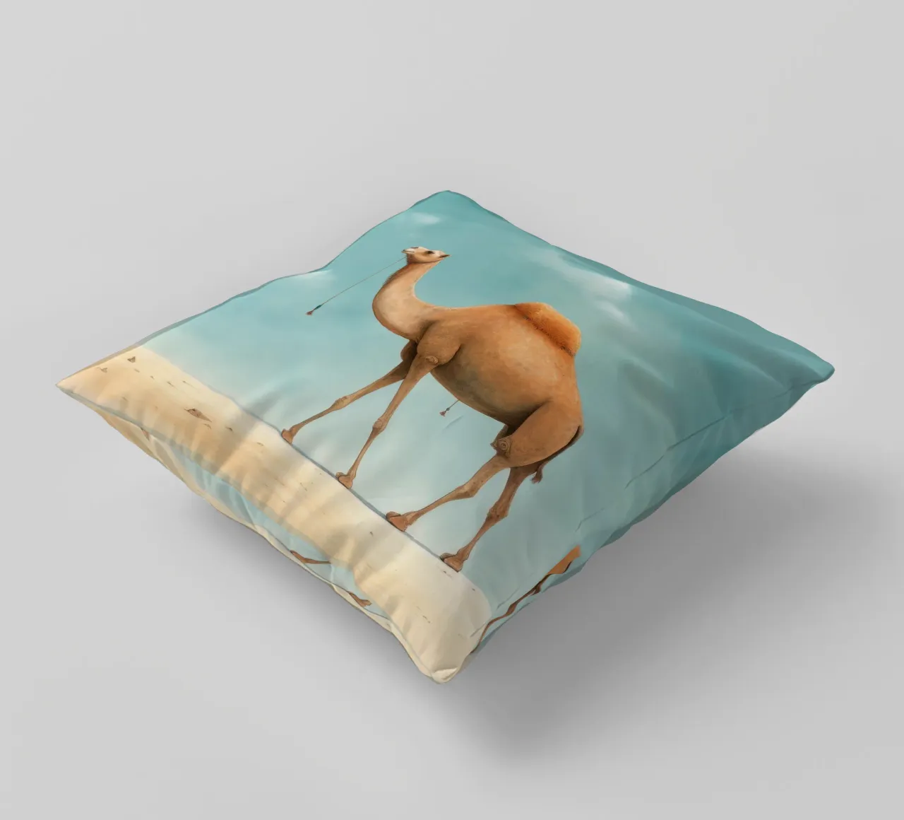 Cammello minimale 3 cuscino da Minimal Animal Art