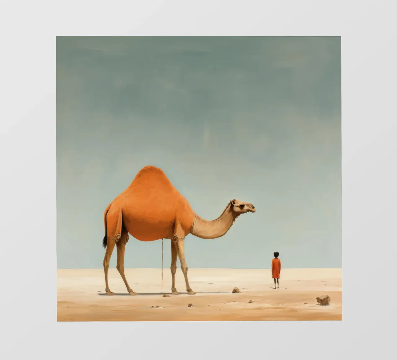 Cammello minimale 4 telo in pvc da Minimal Animal Art