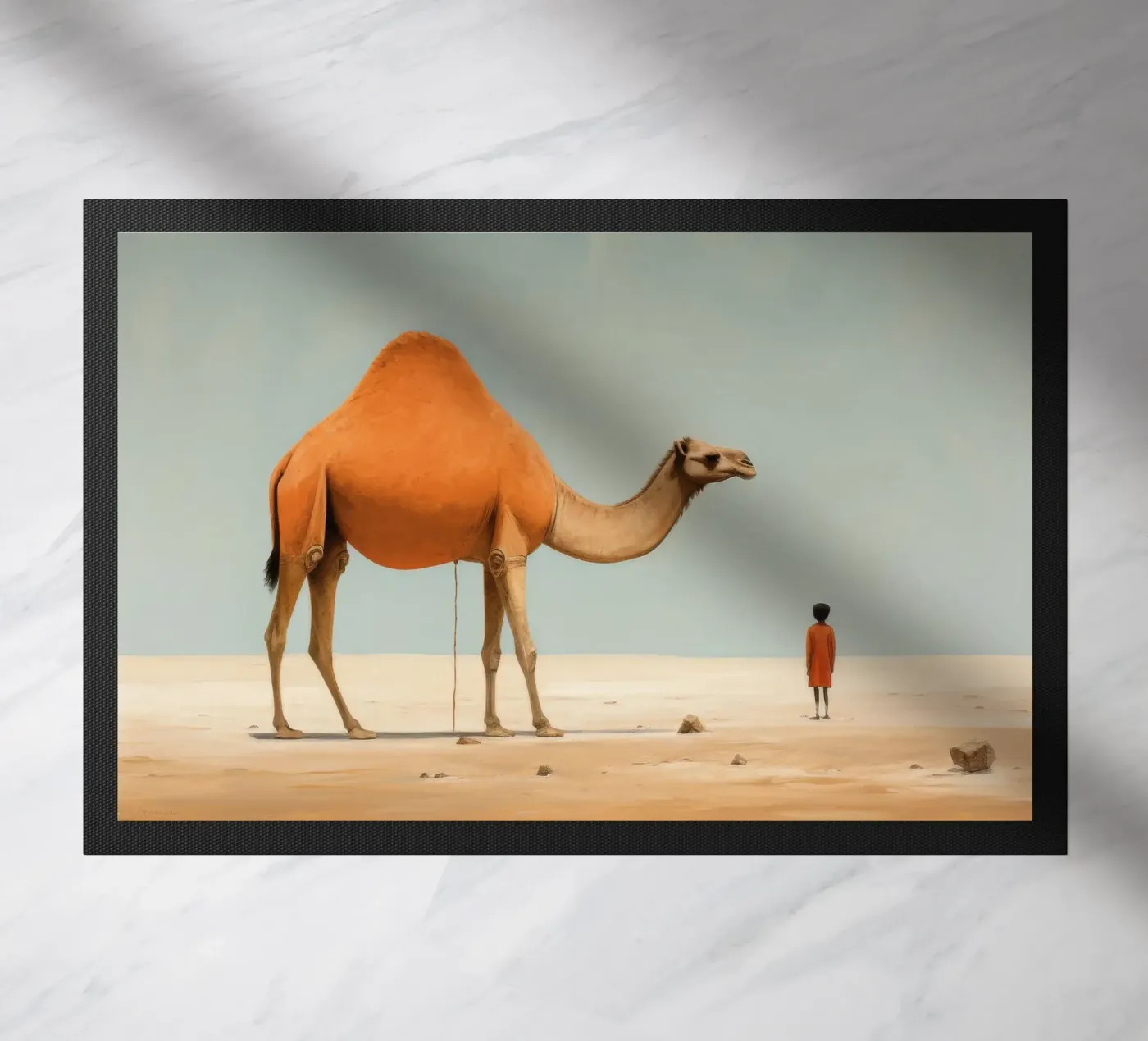 Minimal Camel Fußmatte von Minimal Animal Art