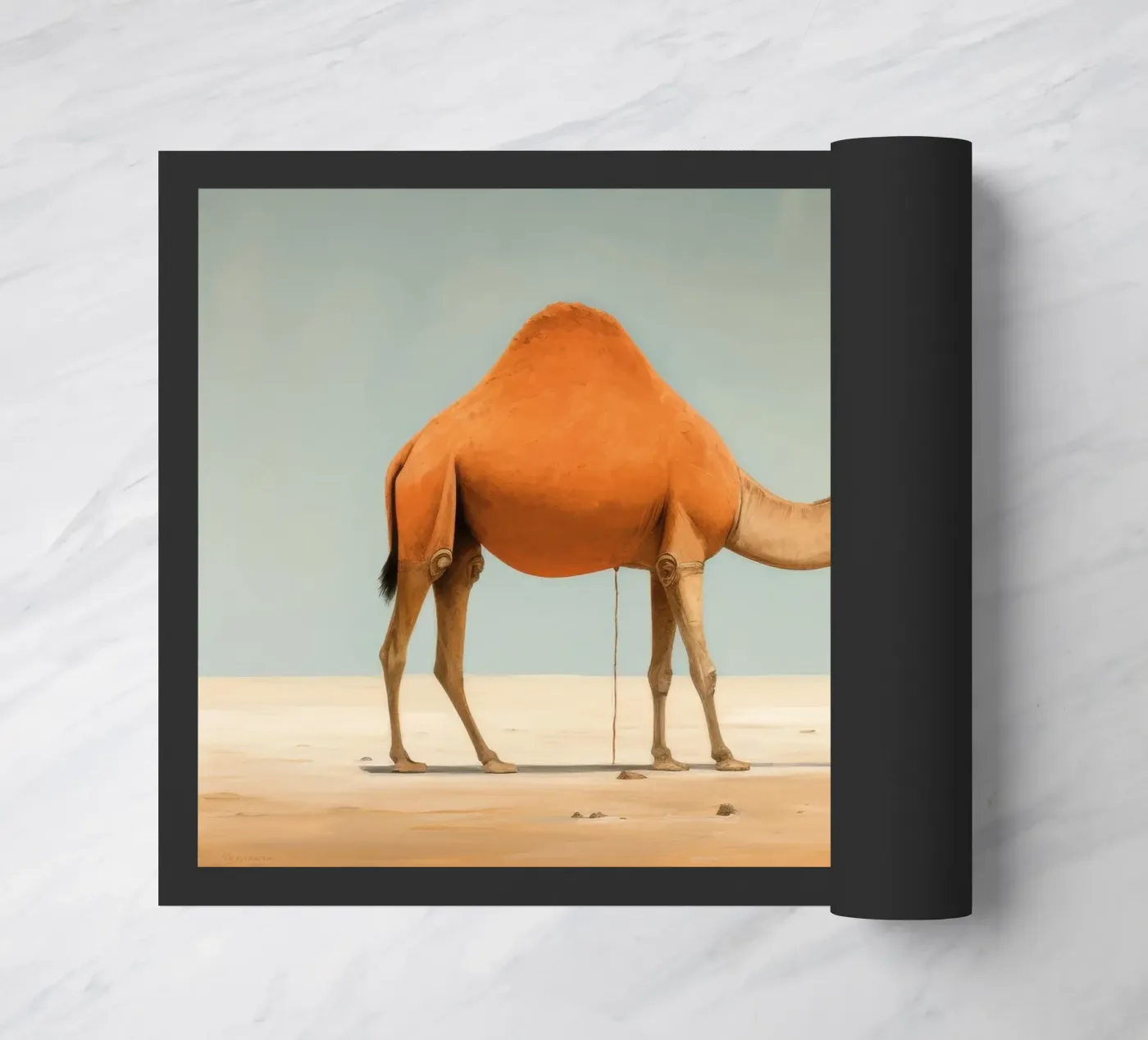 Minimal Camel Fußmatte von Minimal Animal Art