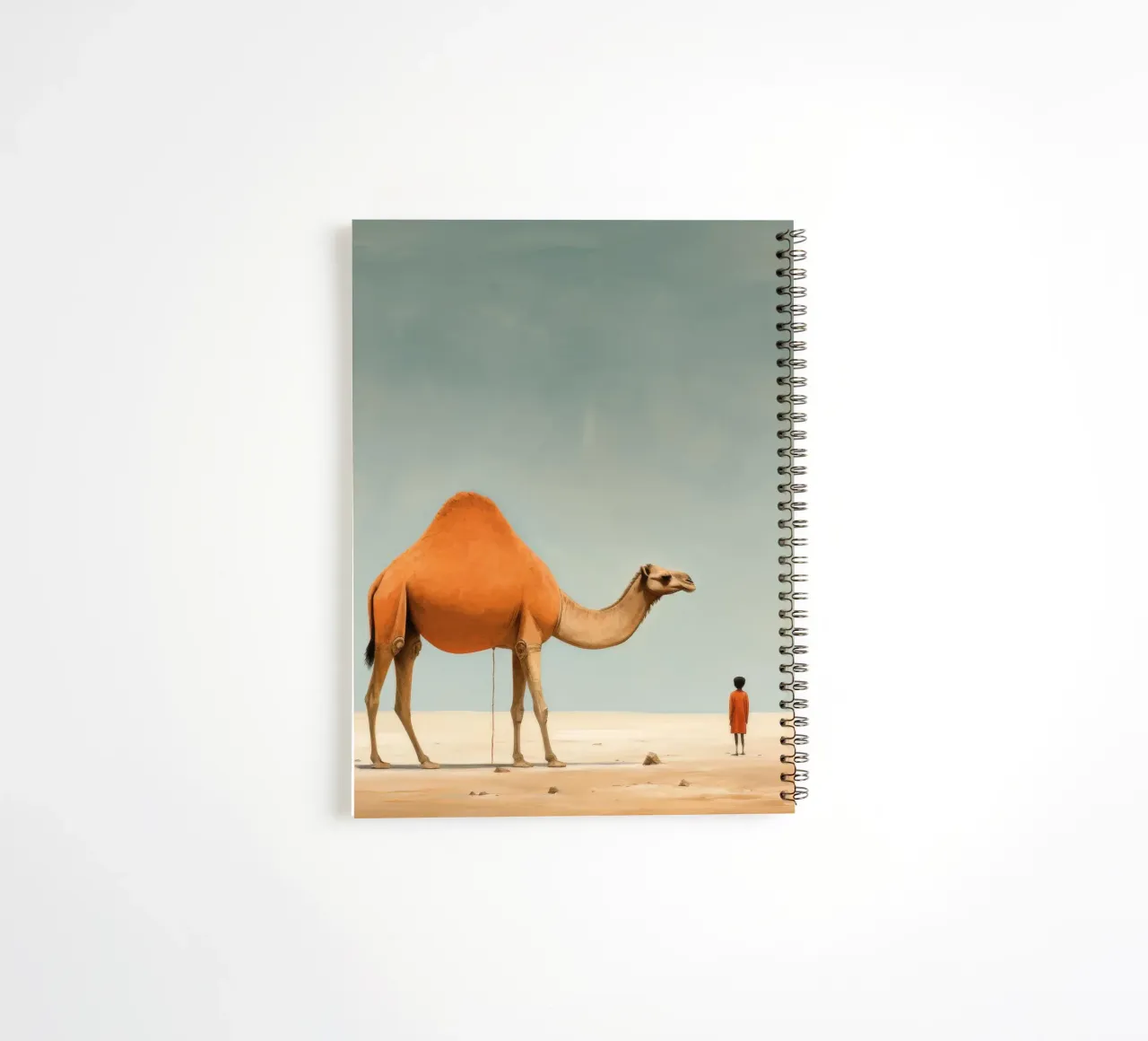 Minimal Camel 4 spiral notebook by Minimal Animal Art