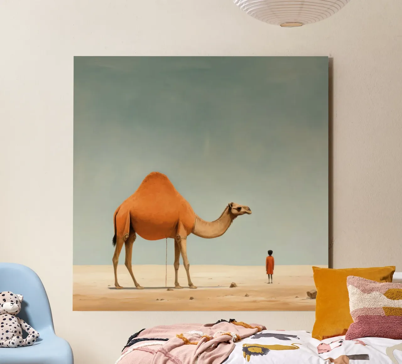 Minimal Camel 4 alu-dibond by Minimal Animal Art