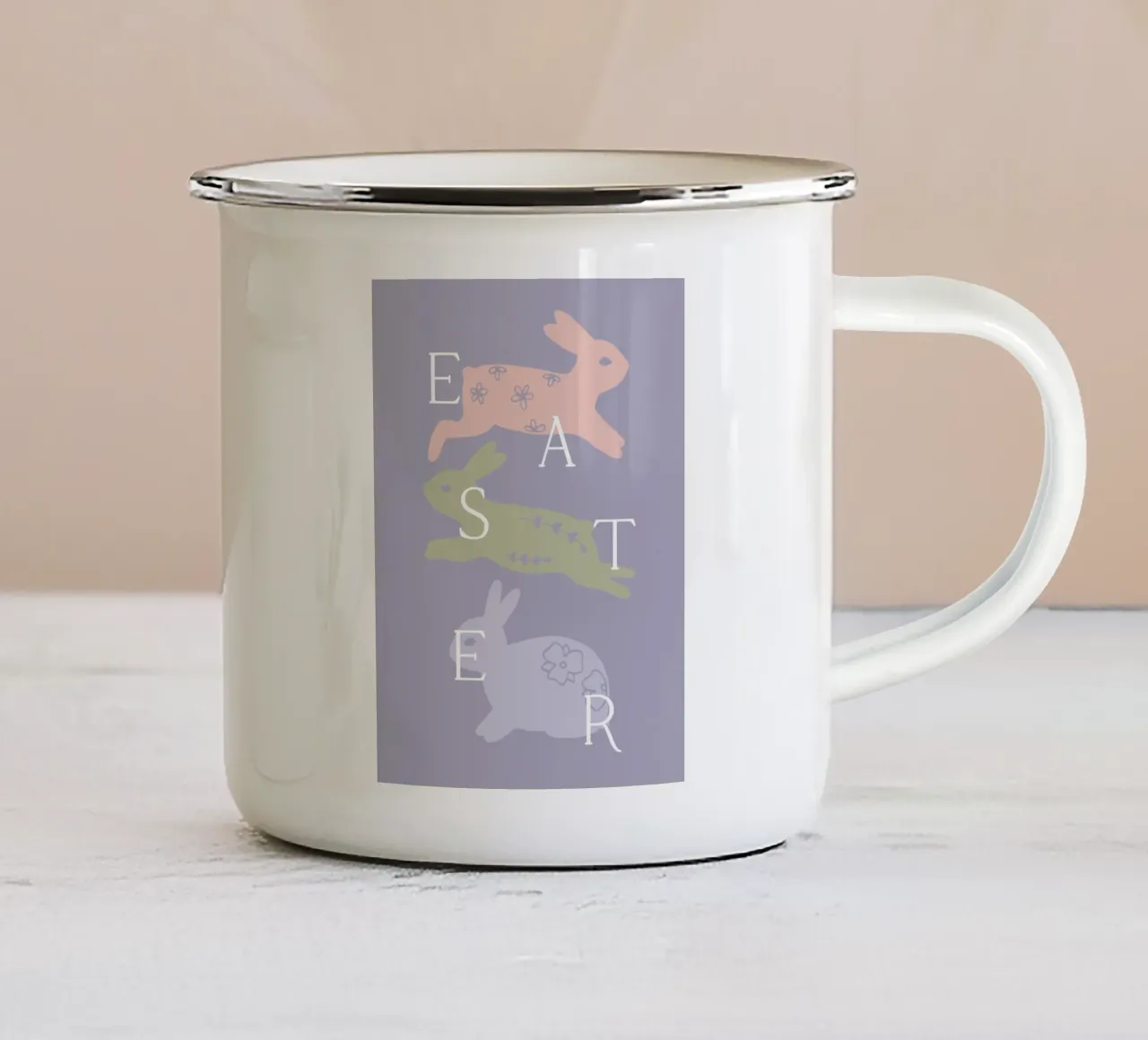 Easter No 1 tazza in smalto da treechild