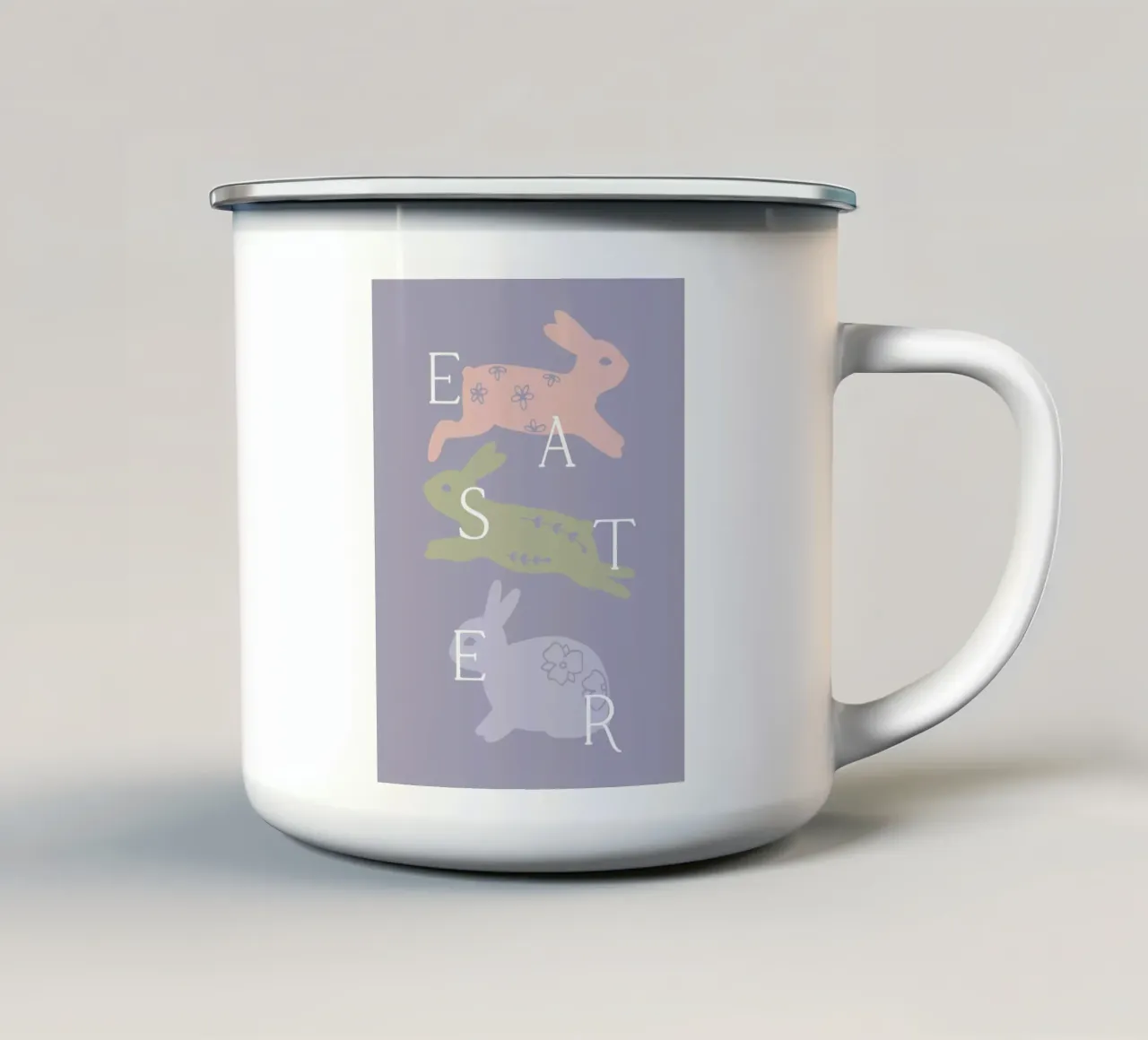 Easter No 1 tazza in smalto da treechild