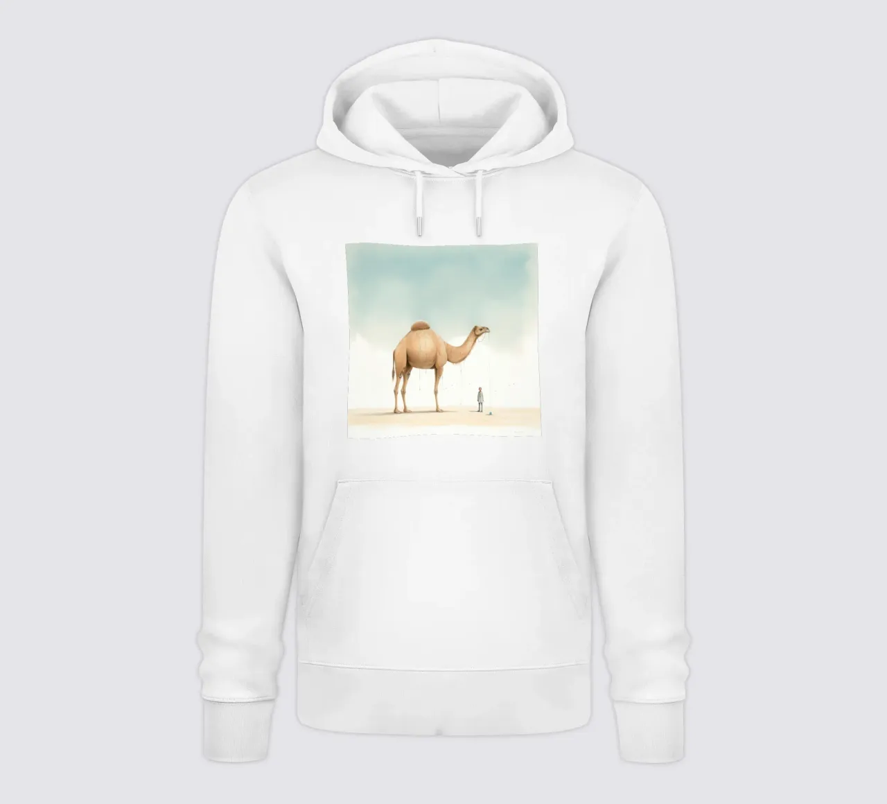 Minimal Camel 1 felpa con cappuccio da Minimal Animal Art