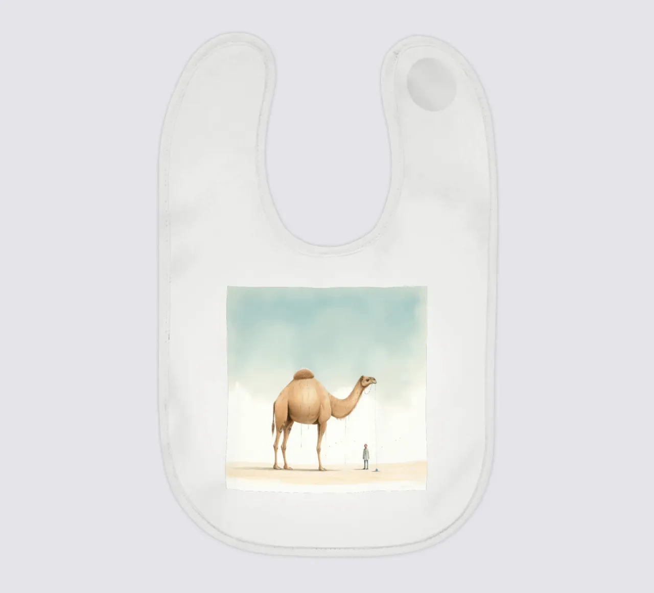 Minimal Camel 1 bavaglino da Minimal Animal Art