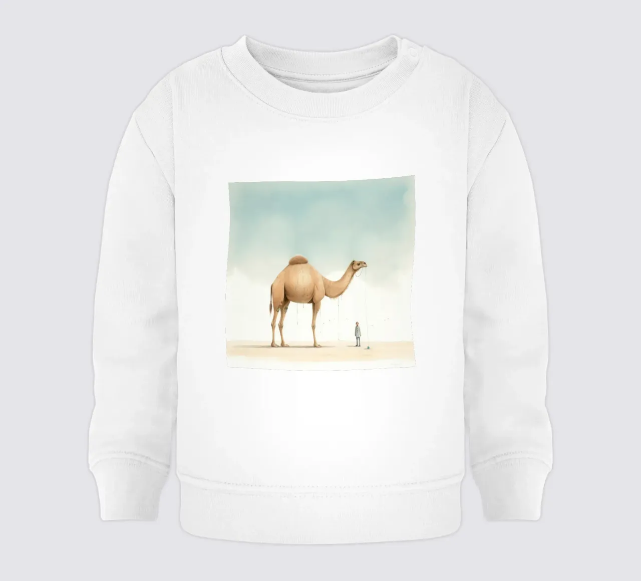 Minimal Camel 1 felpa neonato da Minimal Animal Art