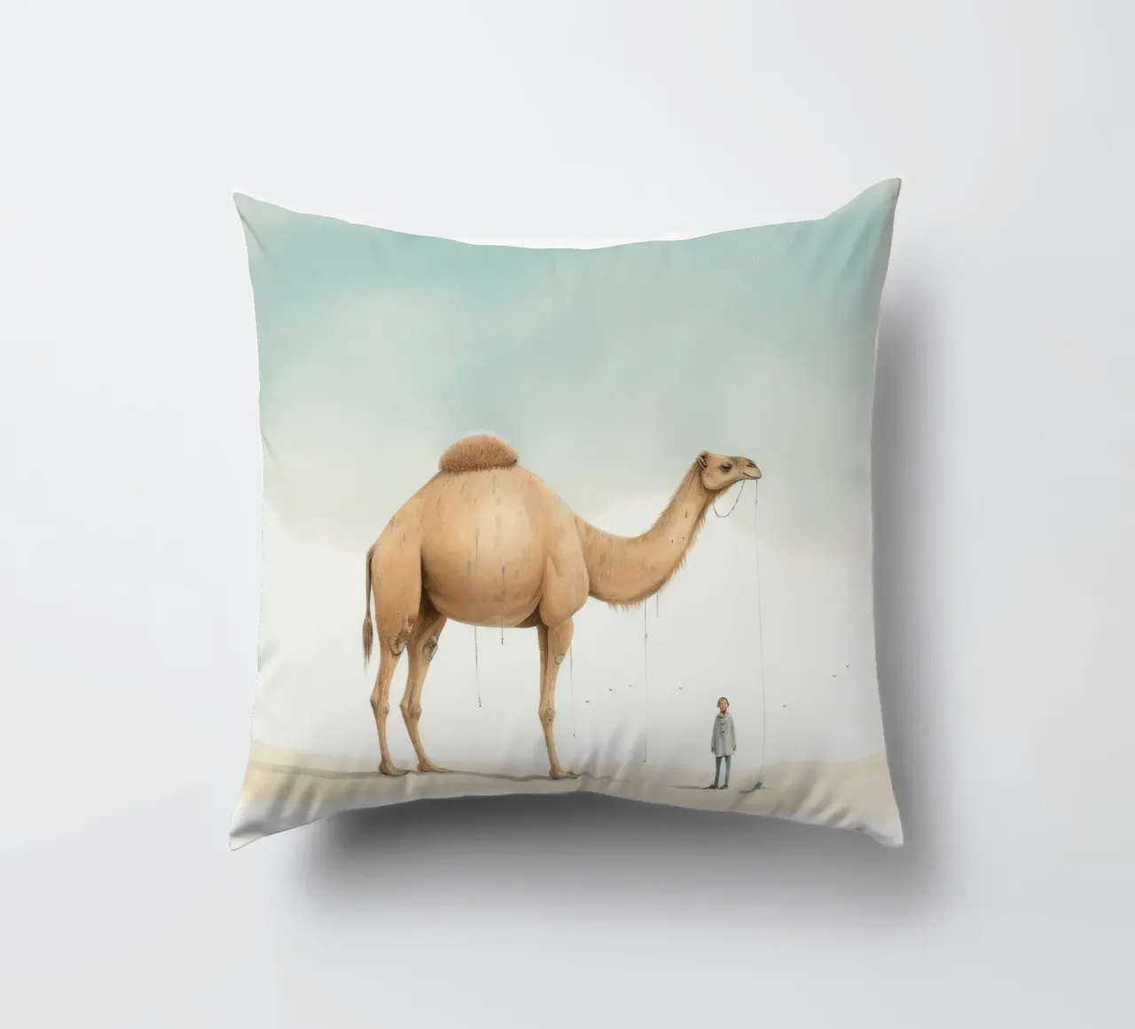 Minimal Camel 1 cuscino da Minimal Animal Art