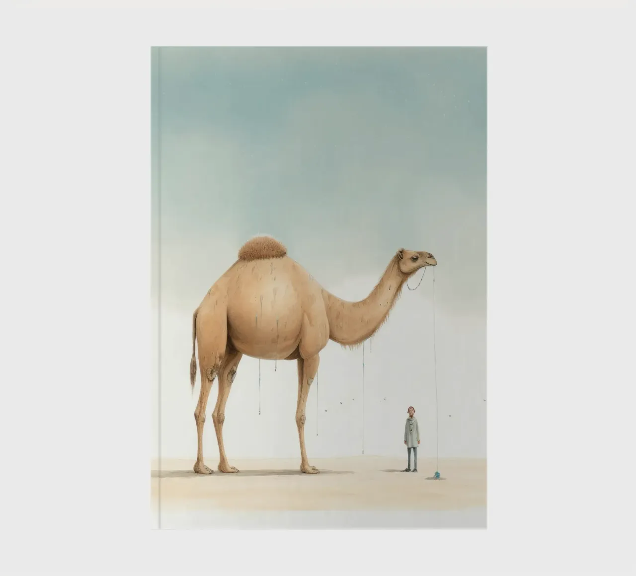 Minimal Camel 1 notebook by Minimal Animal Art