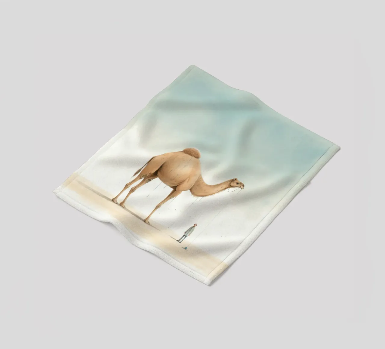 Minimal Camel 1 coperta in pile da Minimal Animal Art