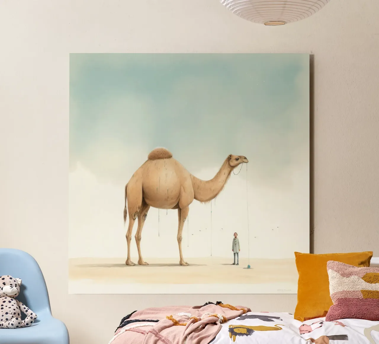Minimal Camel 1 alluminio dibond da Minimal Animal Art