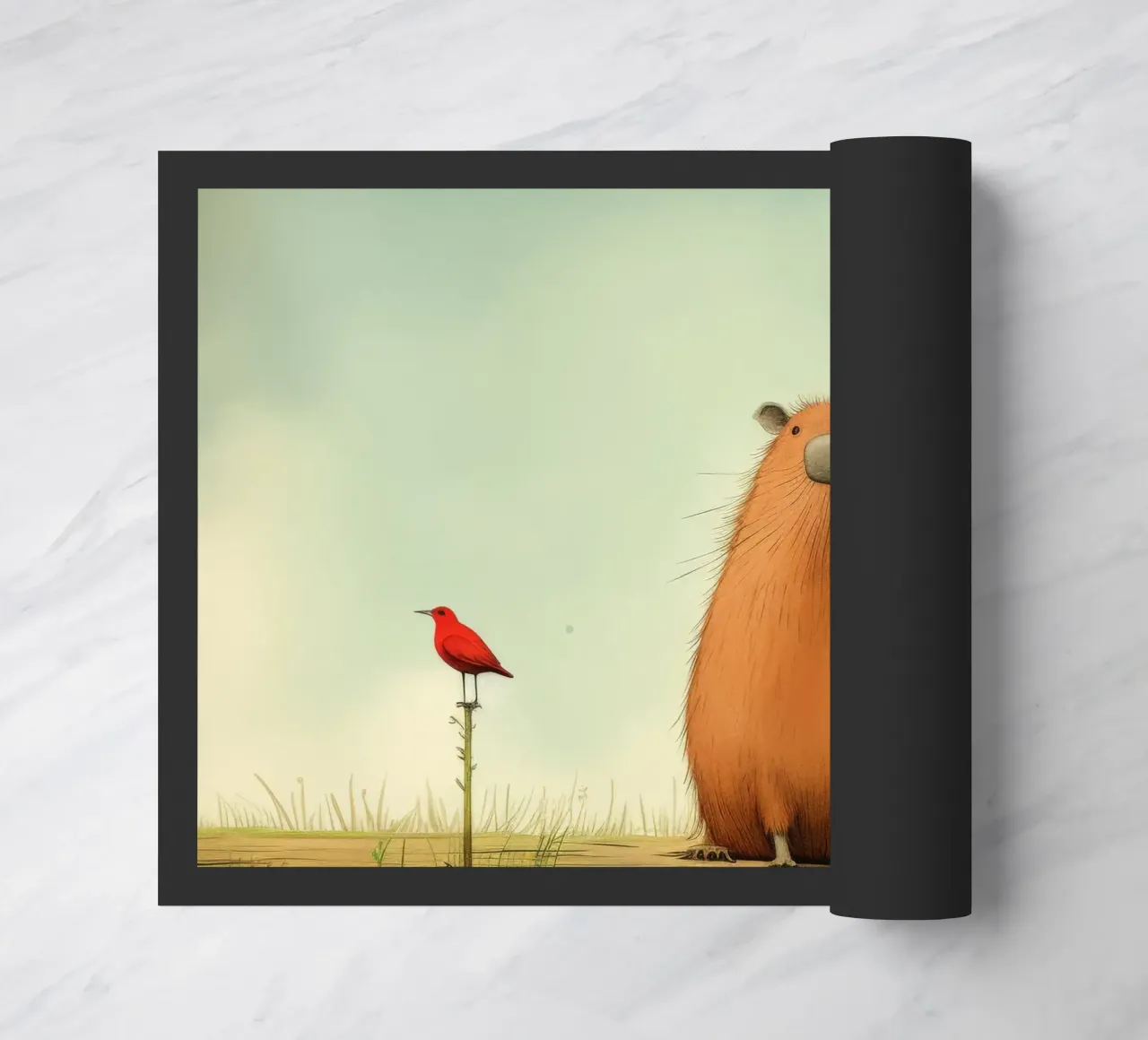 Capibara minimo 2 zerbino da Minimal Animal Art