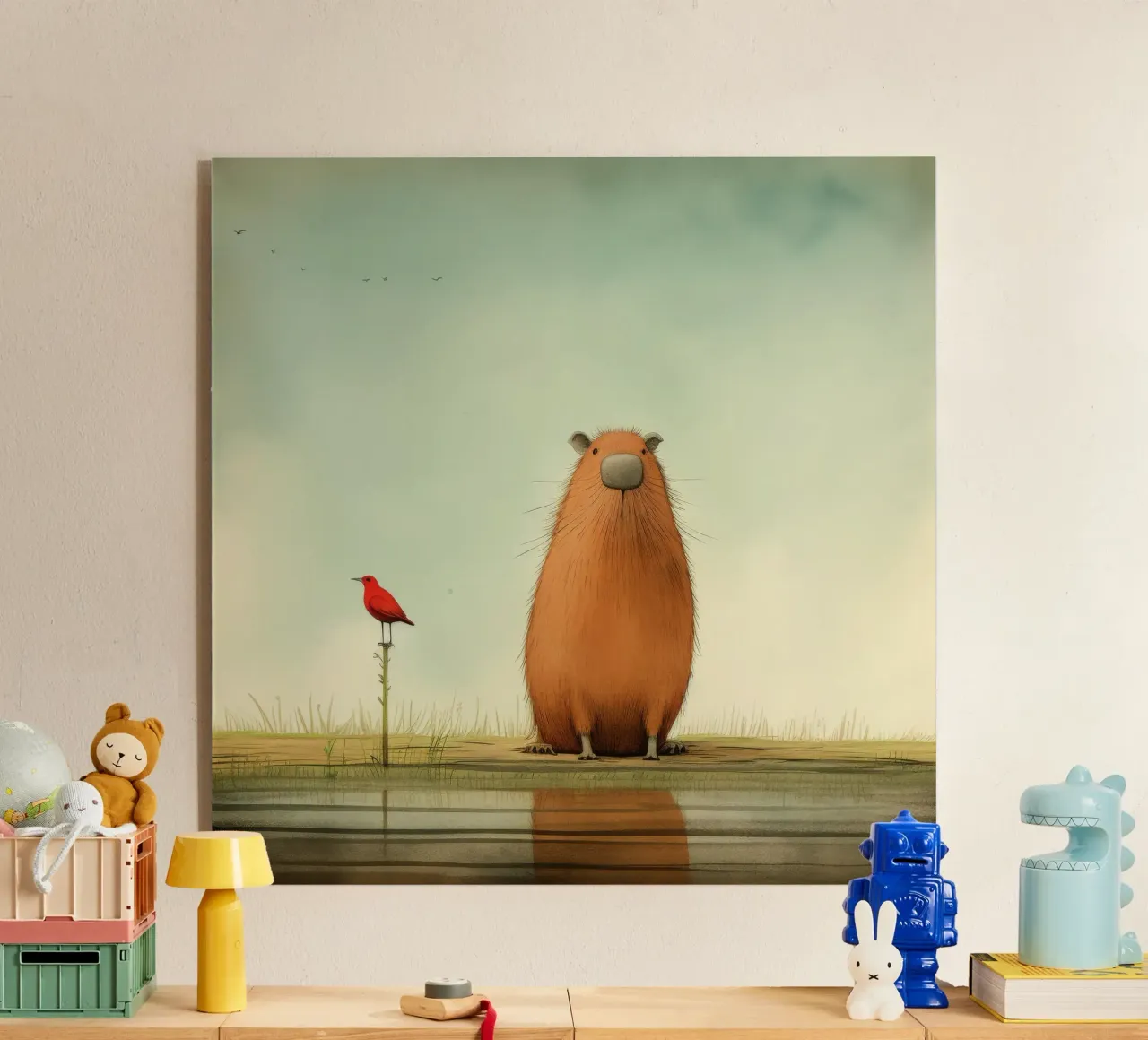 Capibara minimo 2 plexiglass da Minimal Animal Art