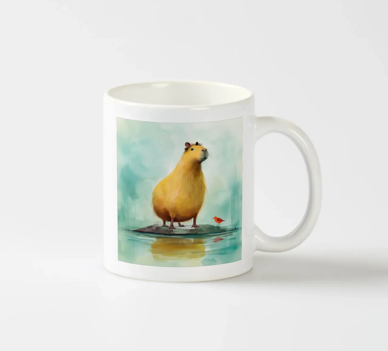 Capibara minimo 3 tazza in ceramica da Minimal Animal Art