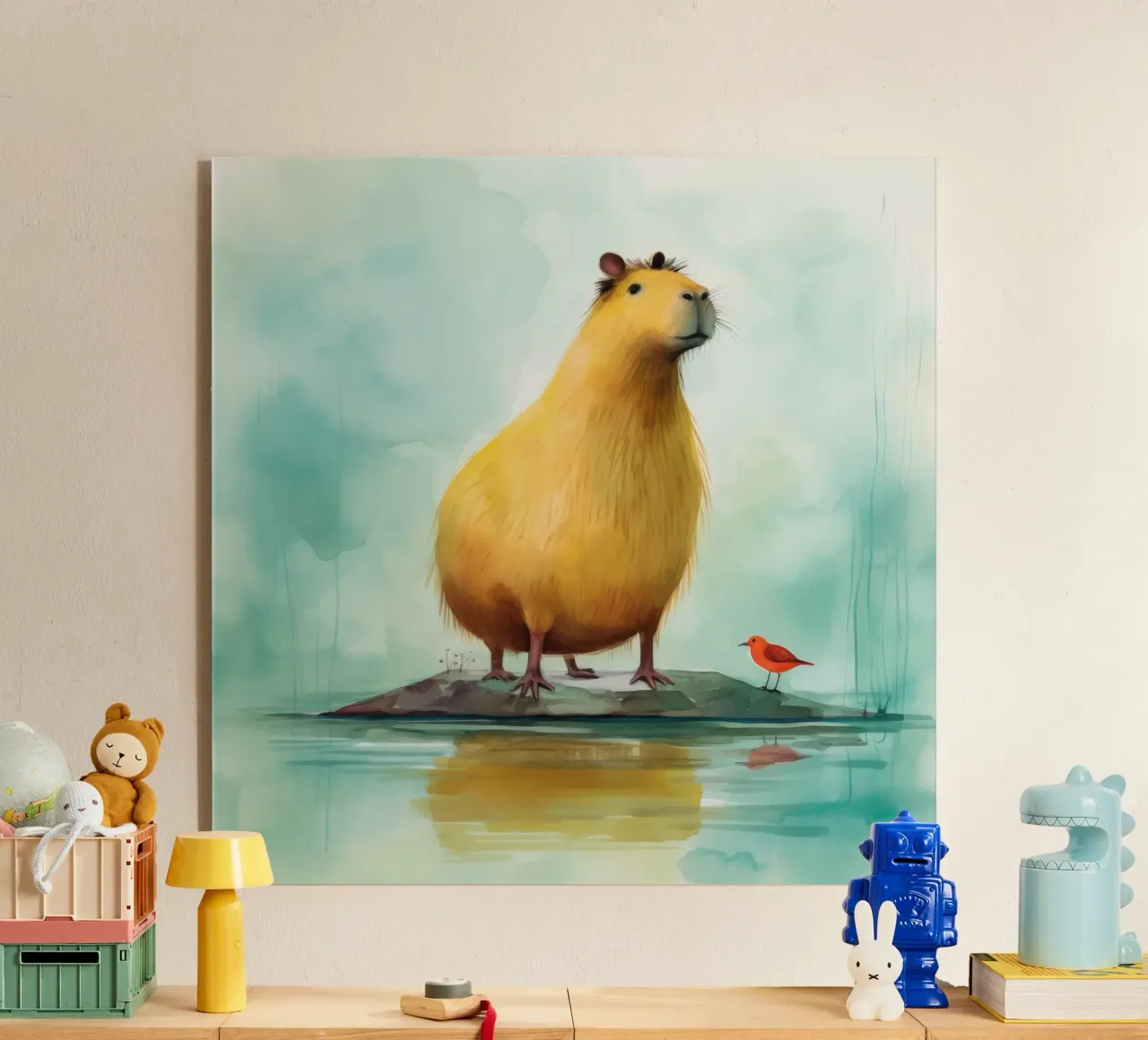 Capibara minimale plexiglass da Minimal Animal Art