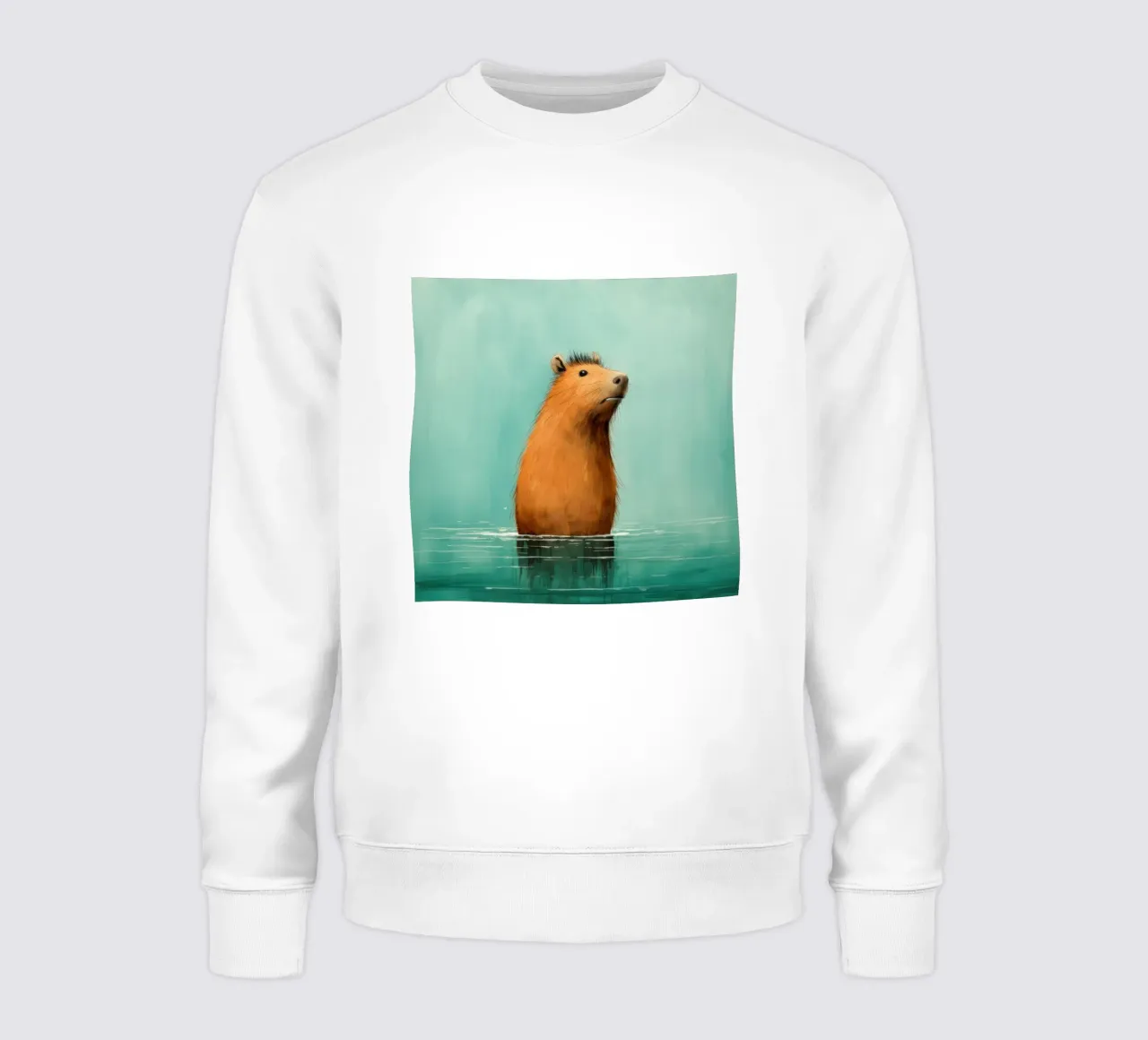 Capibara minimo 4 felpa da Minimal Animal Art