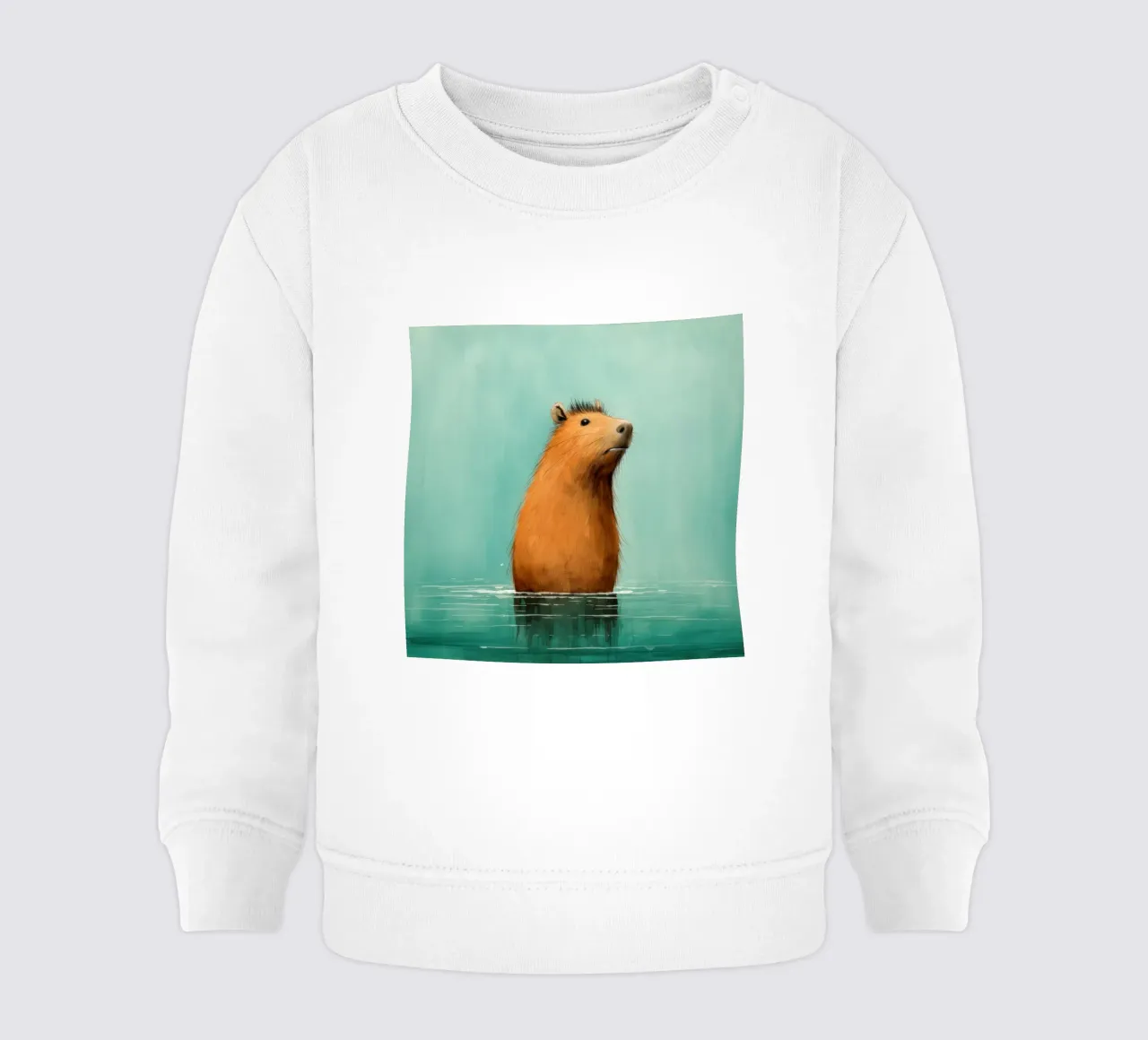 Capibara minimo 4 felpa neonato da Minimal Animal Art