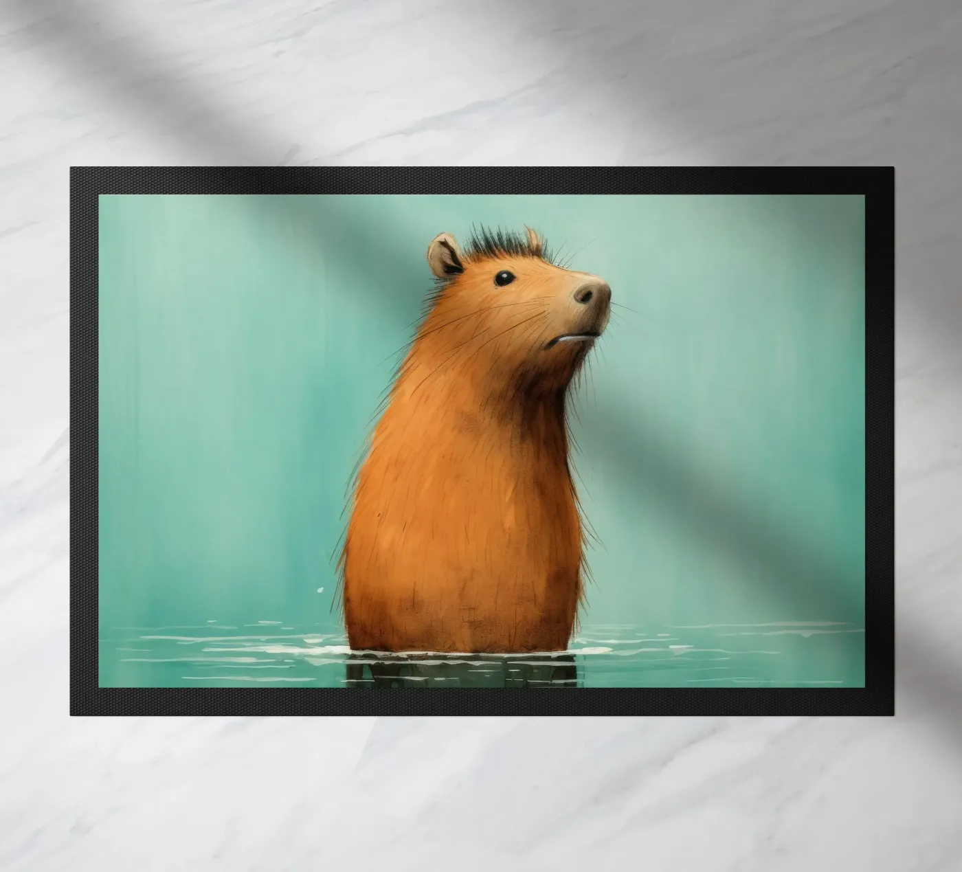 Capibara minimale zerbino da Minimal Animal Art